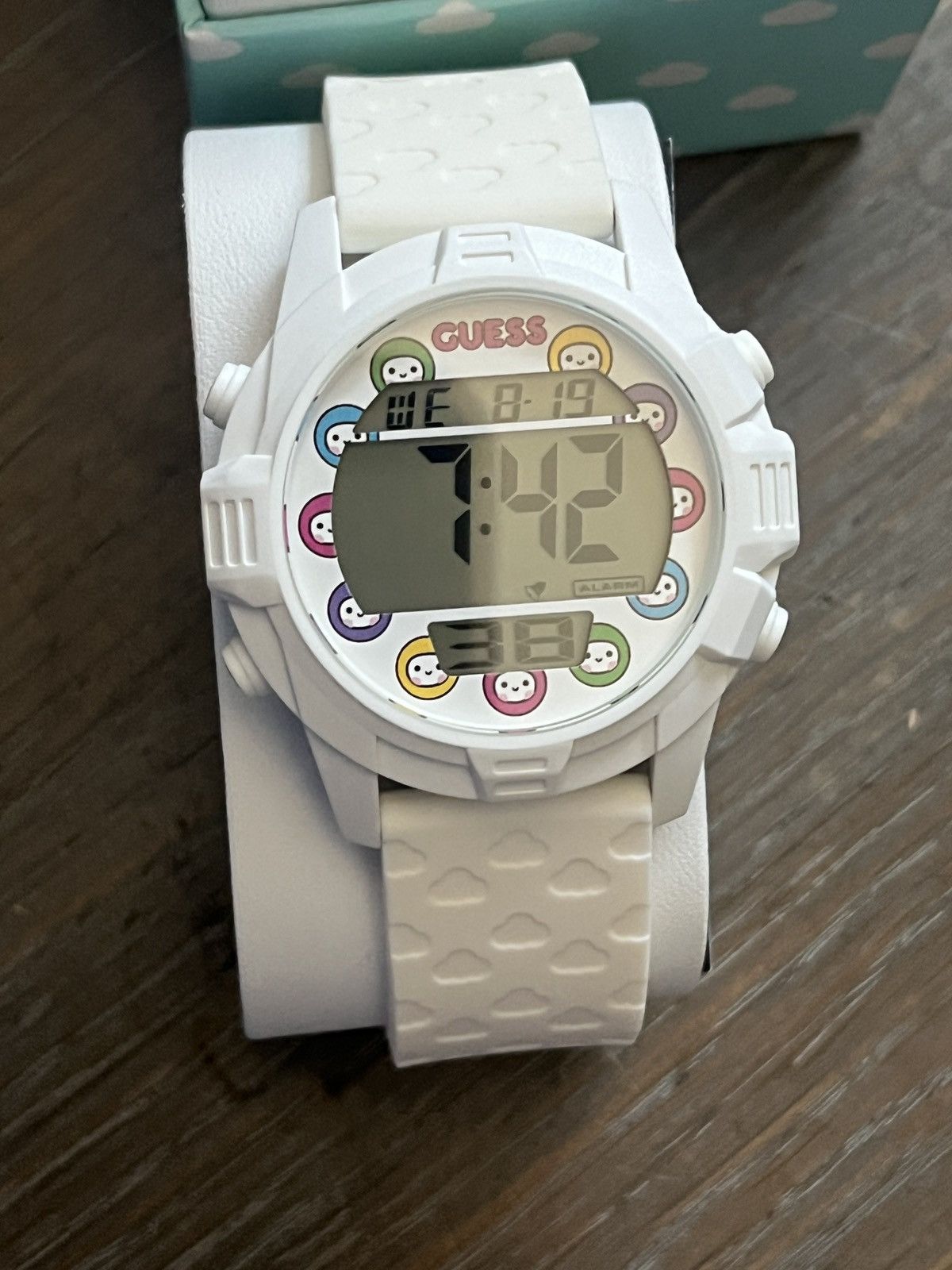 Guess NIB Guess x Friends With You White Silicon Digital Watch Size ONE SIZE - 2 Thumbnail