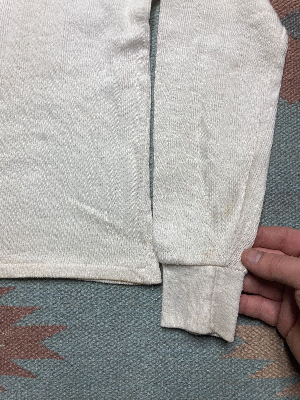 Vintage 70s shirt ribbed turtleneck JCPenney youth kids 12 baby tee Size XS / US 0-2 / IT 36-38 - 5 Thumbnail