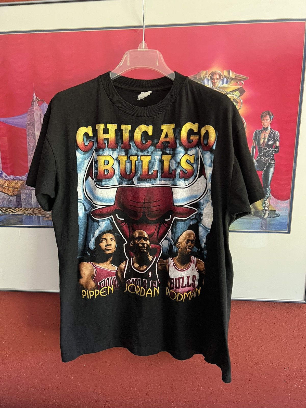 Rap Tees Vintage Chicago Bulls Rap Tee T Shirt XL BAYCLUB Tag Size US XL / EU 56 / 4 - 1 Thumbnail