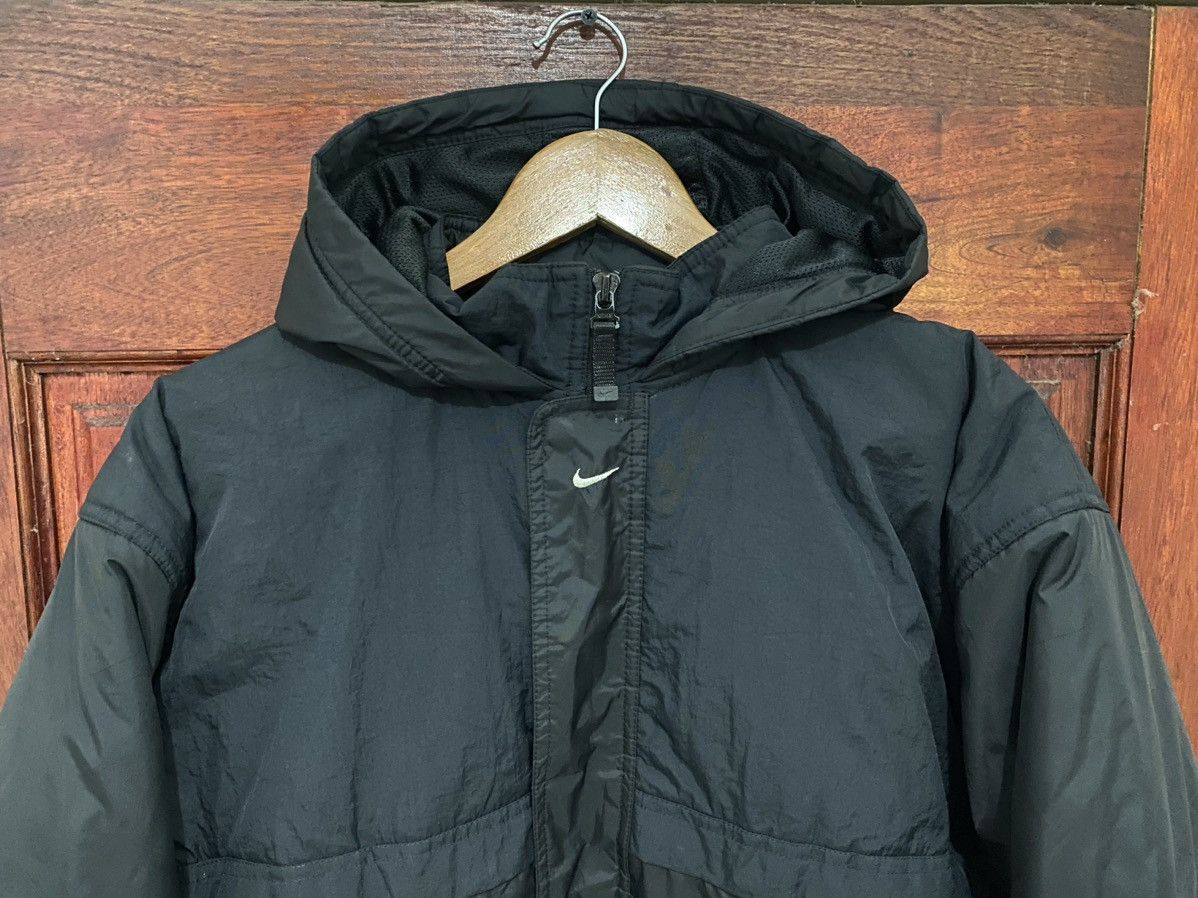 Nike Rare Nike Center Logo Swoosh Puffer Jacket Size US XL / EU 56 / 4 - 7 Thumbnail