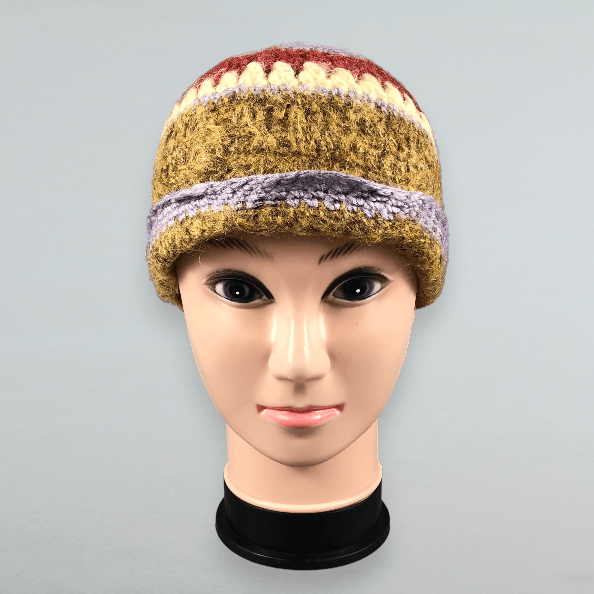 Multicolor Crochet Beanie