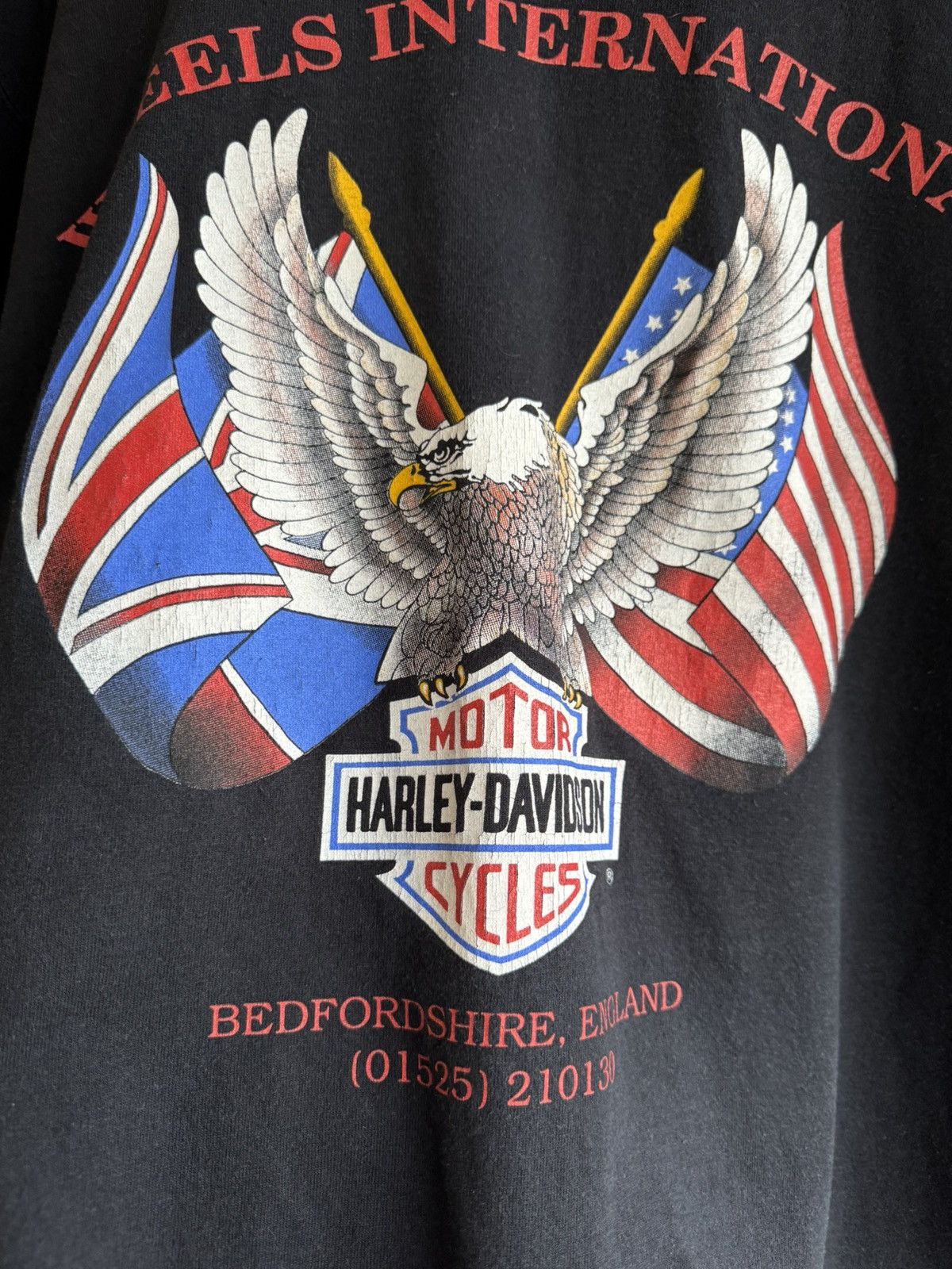 Harley Davidson 🇺🇸Vintage Harley Davidson made in USA tshirt Eange Logo Size US XL / EU 56 / 4 - 15 Thumbnail