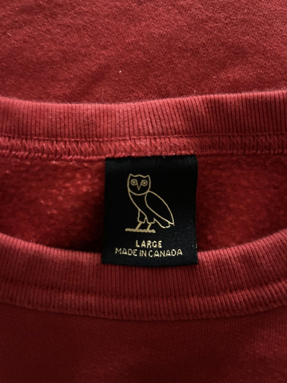 October's Very Own OVO Red Crewneck Size US L / EU 52-54 / 3 - 5 Thumbnail