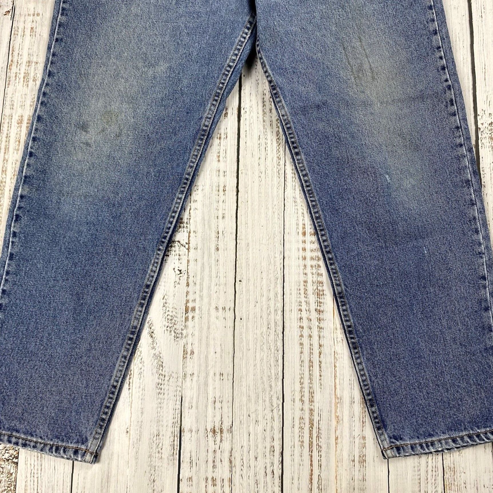 Levi's VINTAGE Levi's 550 Jeans Men 40x30 Relaxed Fit Tapered Leg Blue 90s Denim Distressed Size US 40 / EU 56 - 3 Thumbnail
