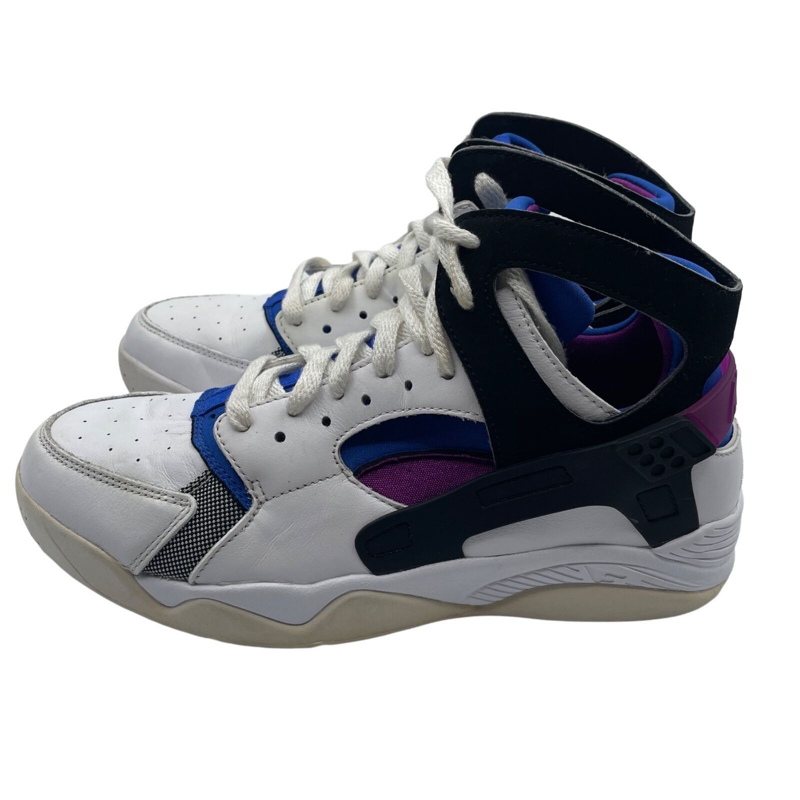 Nike Nike Air Huarache PRM QS Shoe White Blue Mens 8.5 Size US 8.5 / EU 41-42 - 2 Thumbnail