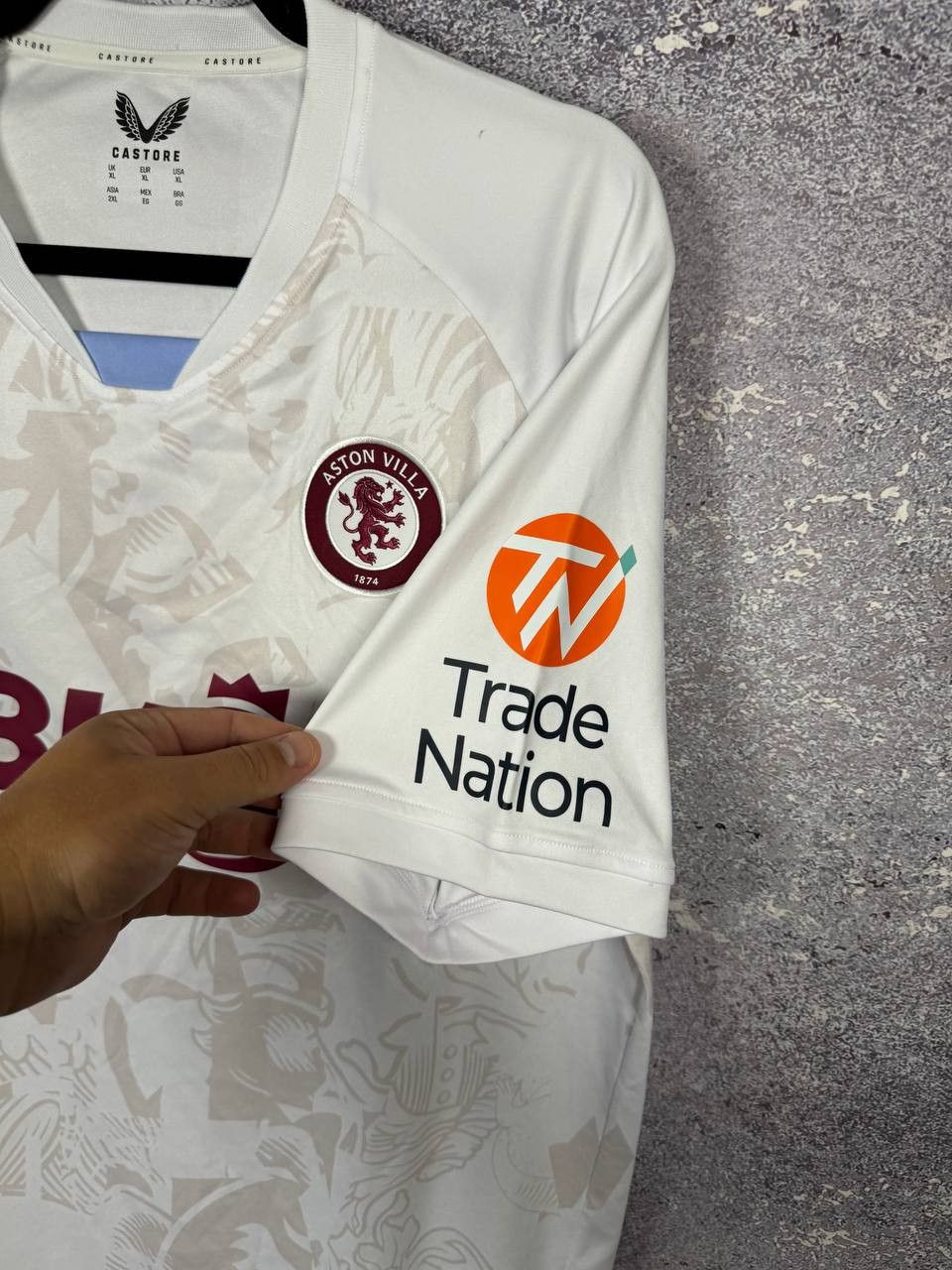 Castore Aston Villa 2023/24 Away Castore Soccer Jersey XL Size Size US XL / EU 56 / 4 - 4 Thumbnail