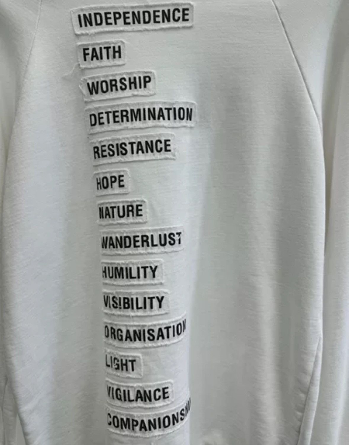 Raf Simons RAF SIMONS Redux sticker slogan hoodie2412-Nextarrow Size US S / EU 44-46 / 1 - 3 Thumbnail
