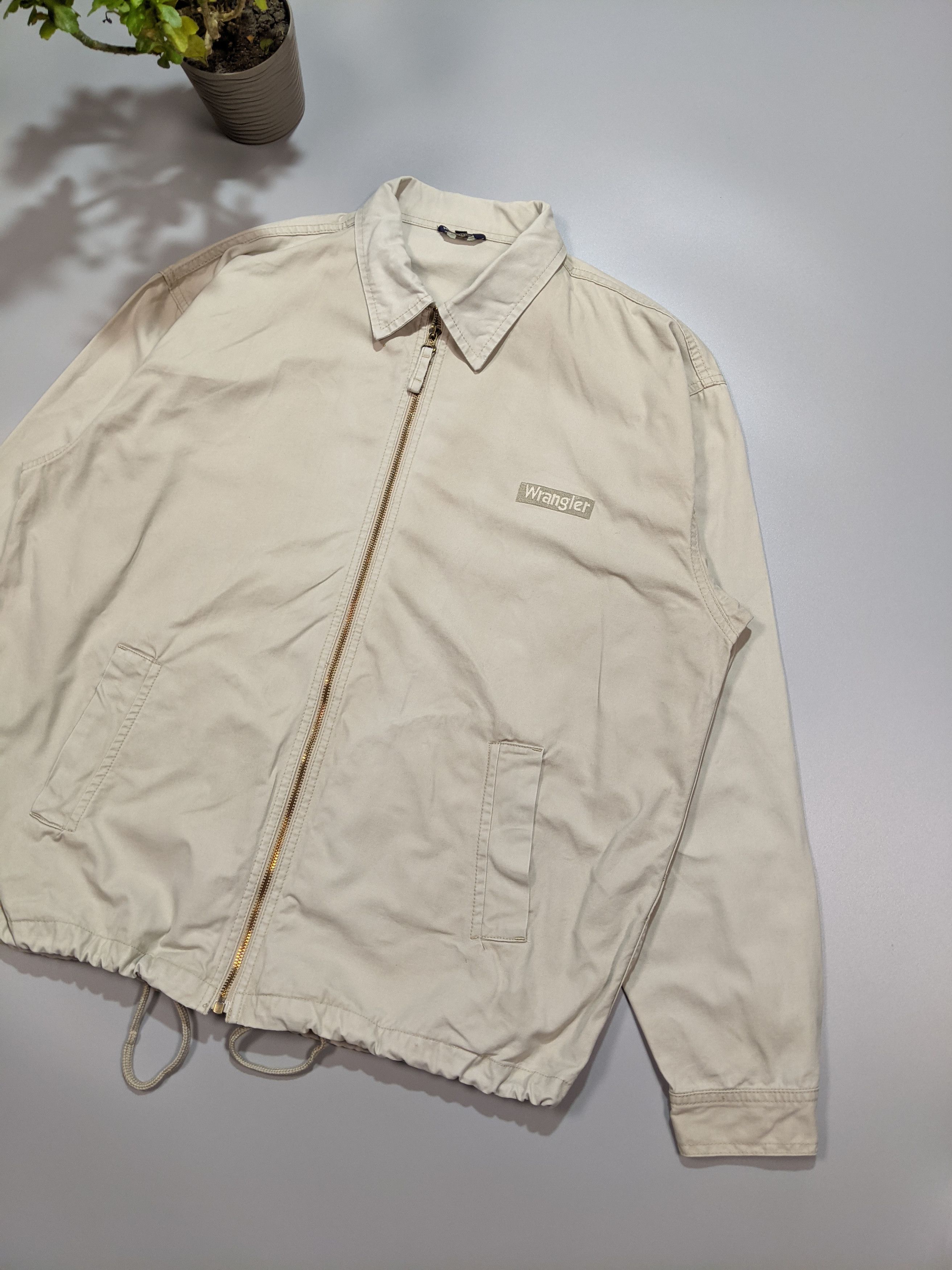 Vintage × Wrangler WRANGLER 80s Vintage Beige Army Hunting Cotton Jacket Size US XXL / EU 58 / 5 - 2 Thumbnail