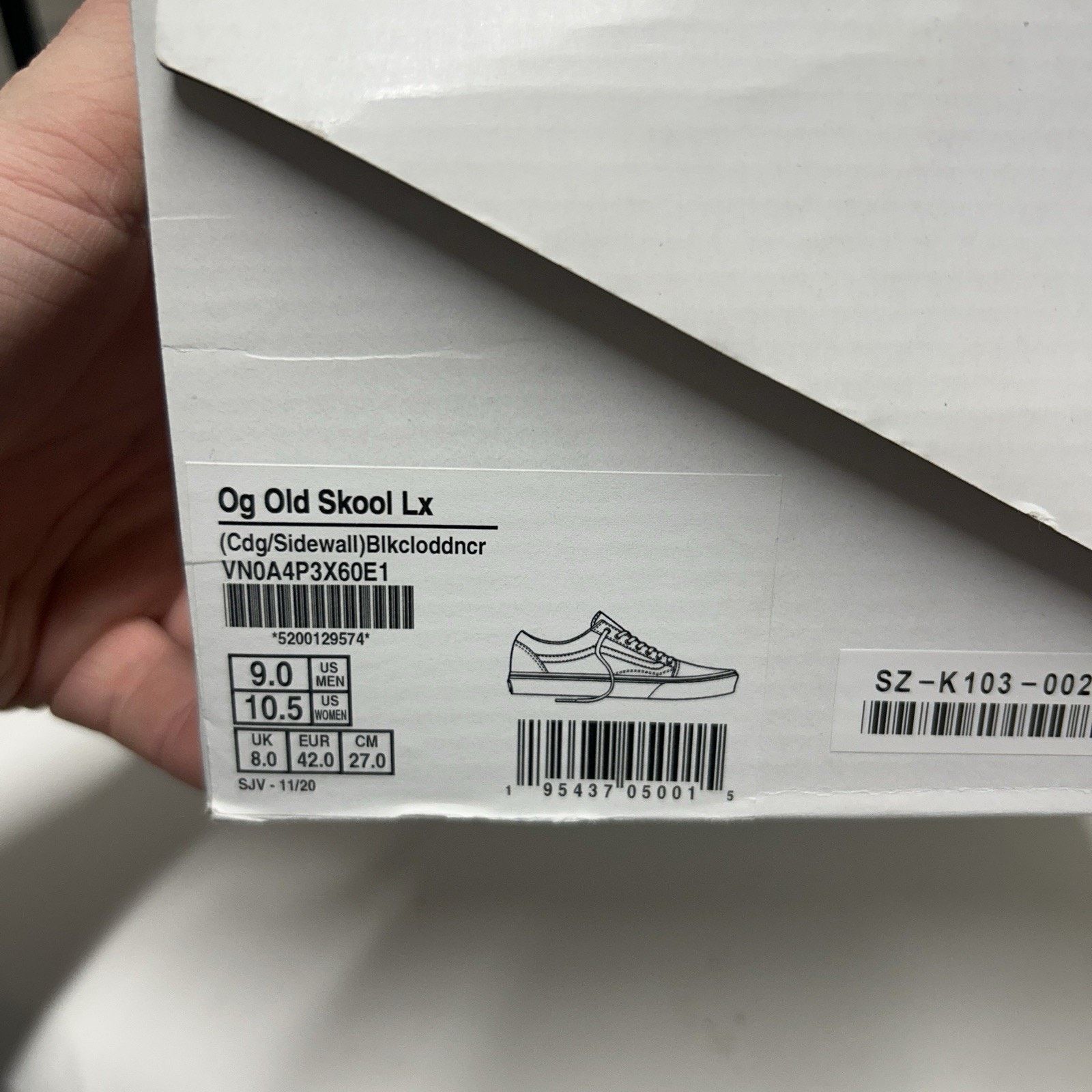 Vans Vans Comme des Garçons x OG Old Skool LX "Sidewall" Size US 9 / EU 42 - 10 Thumbnail