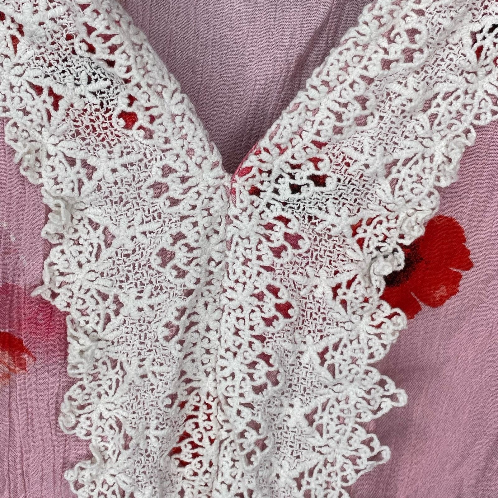 Other Bobeau Floral Blouse with Lace Size Large Size L / US 10 / IT 46 - 4 Thumbnail