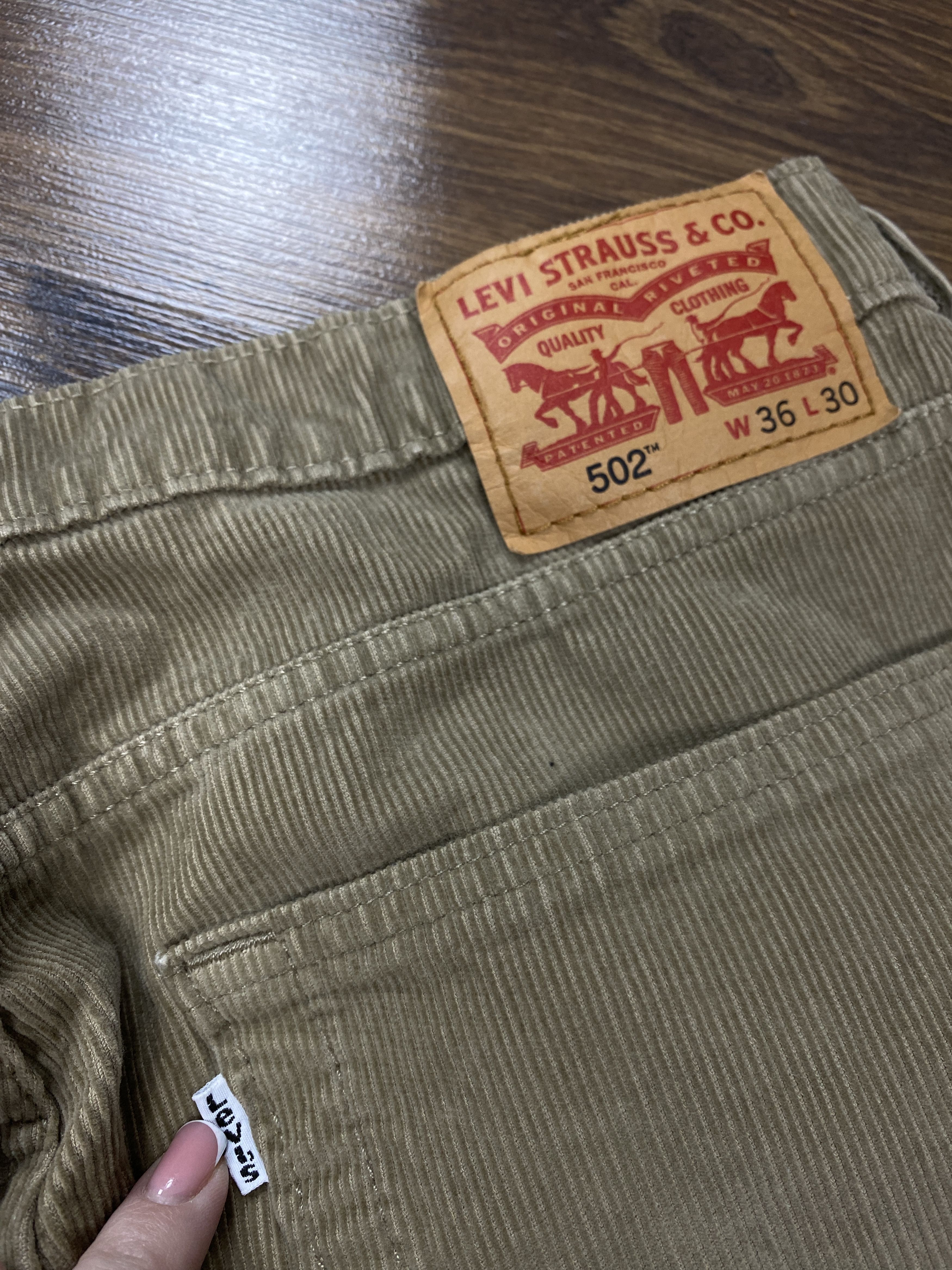 Levi's Levi's 502 Vintage Mens Corduroy Denim Pants Size US 36 / EU 52 - 2 Thumbnail