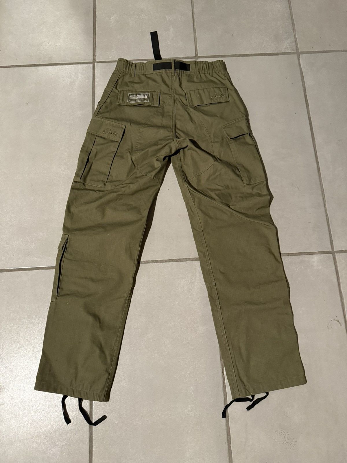 Corteiz Olive Cargo Pants