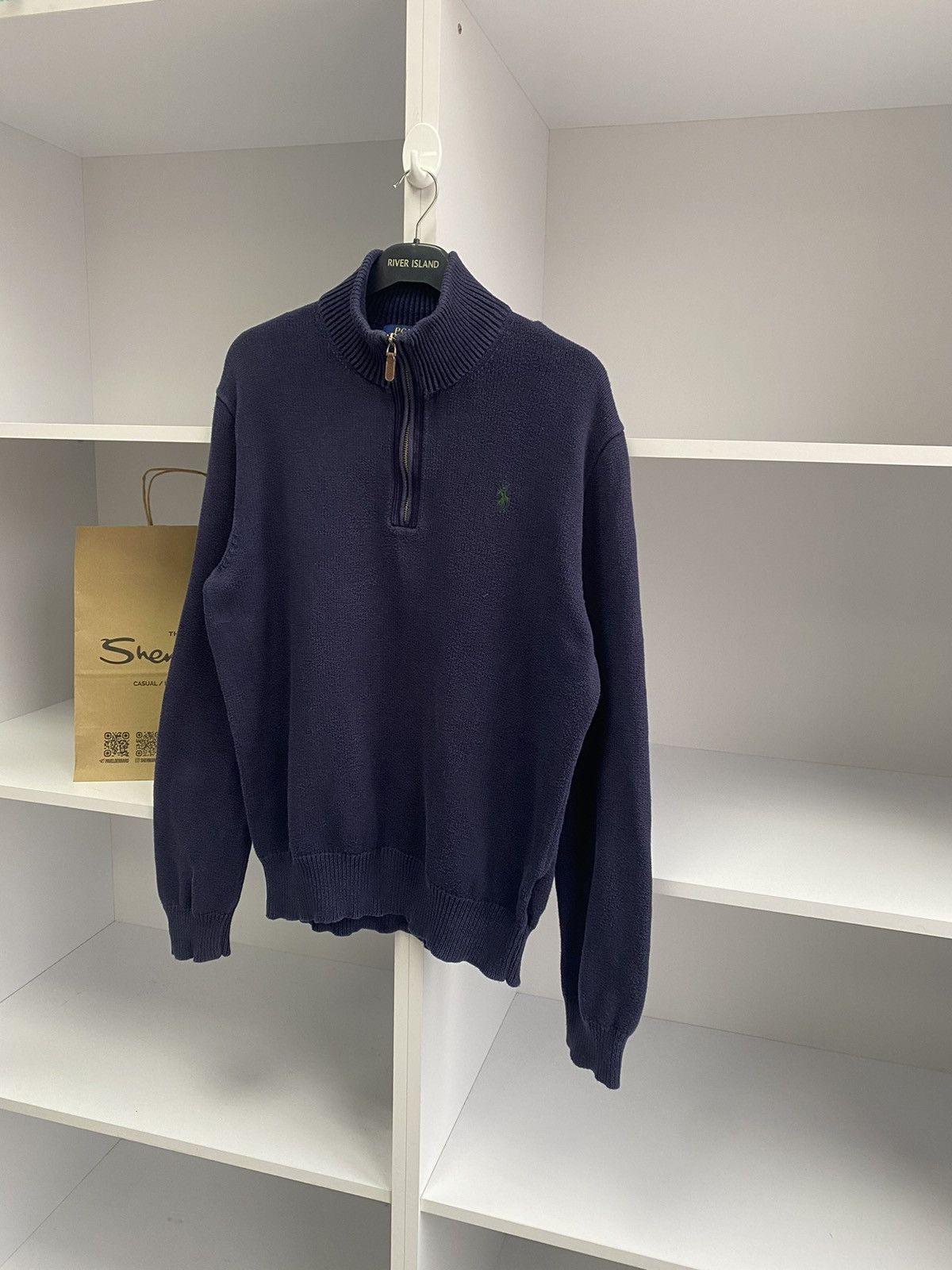 Polo Ralph Lauren × Vintage Vintage Polo Ralph Lauren 1/4 Zip Sweater Size US M / EU 48-50 / 2 - 4 Thumbnail