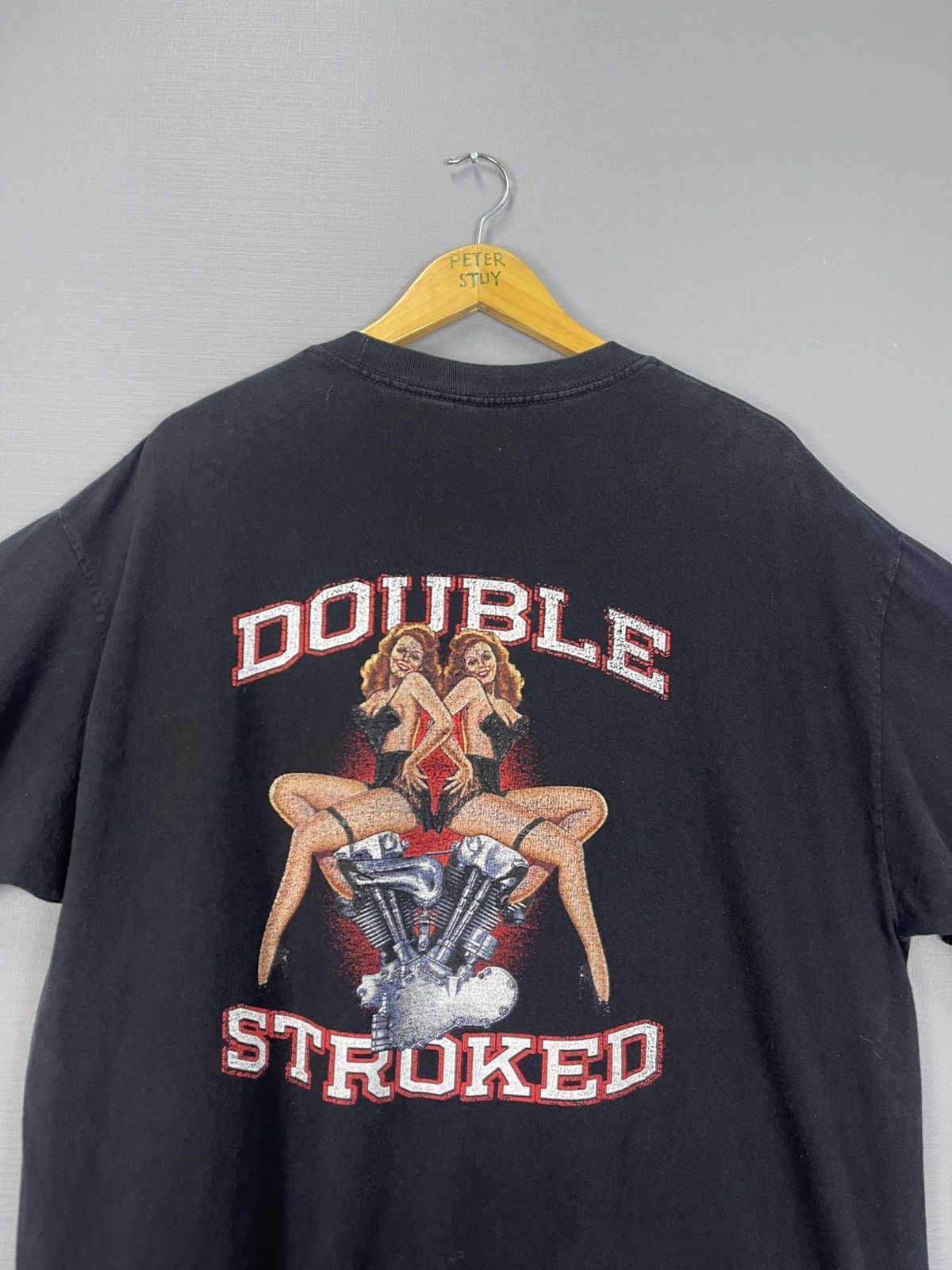 Vintage Vintage Double Stroked T-Shirt Size US L / EU 52-54 / 3 - 2 Thumbnail