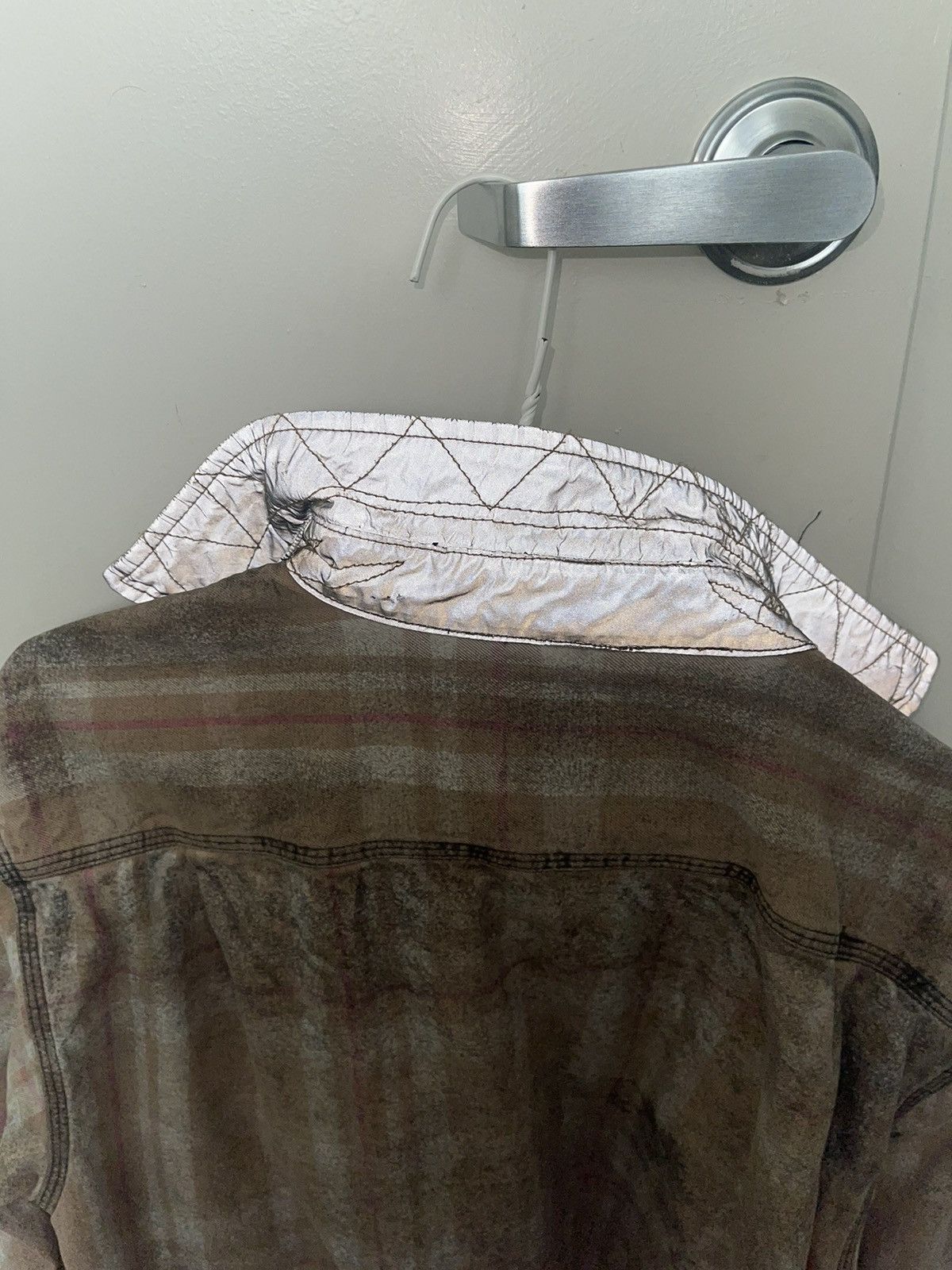 Flannel × NOTSONORMAL NOTSONORMAL Taupe Sprayed Shirt Flannel Size US M / EU 48-50 / 2 - 5 Thumbnail