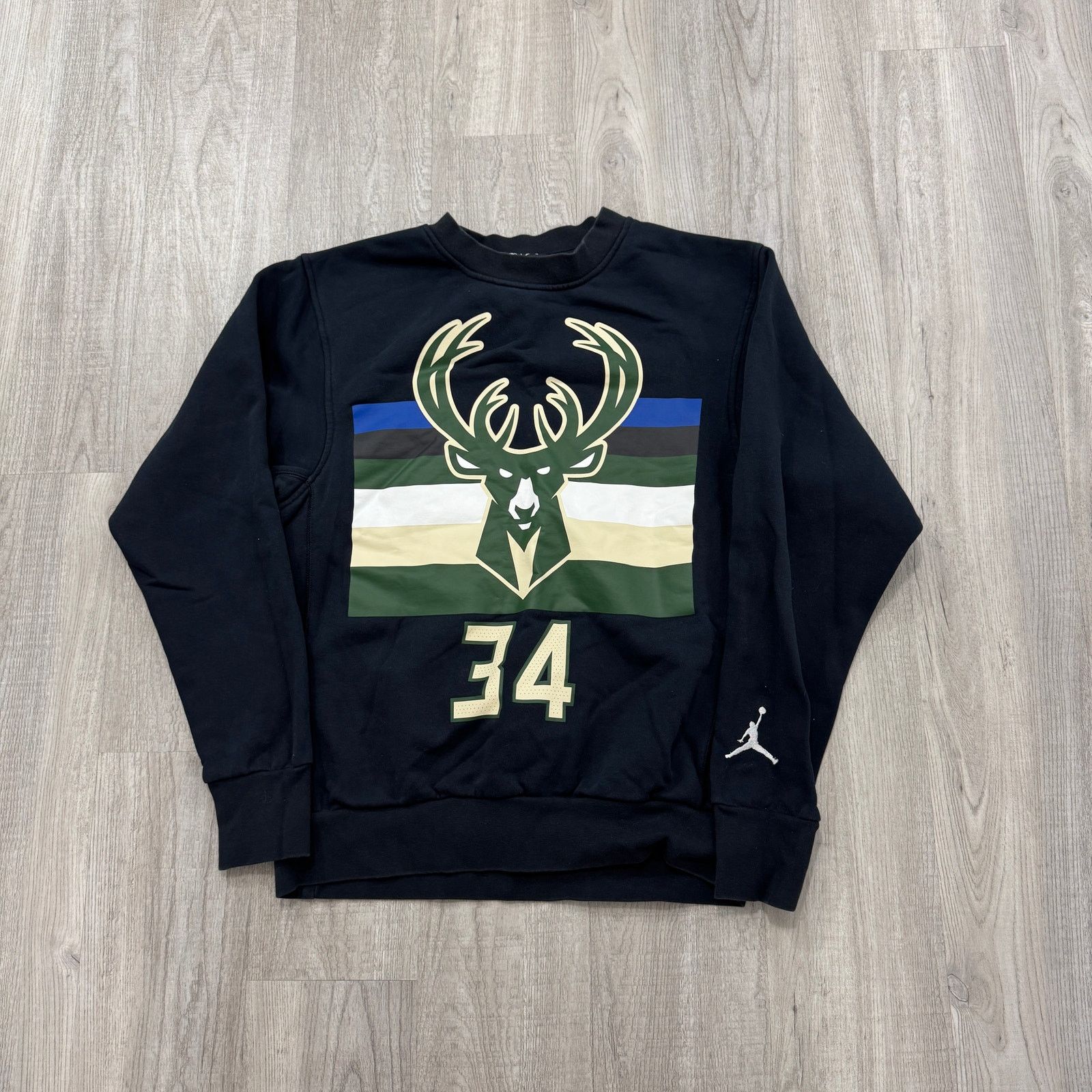 Jordan Brand Jordan Milwaukee Bucks Giannis Antetokounpo Sweatshirt Size US S / EU 44-46 / 1 - 1 Thumbnail
