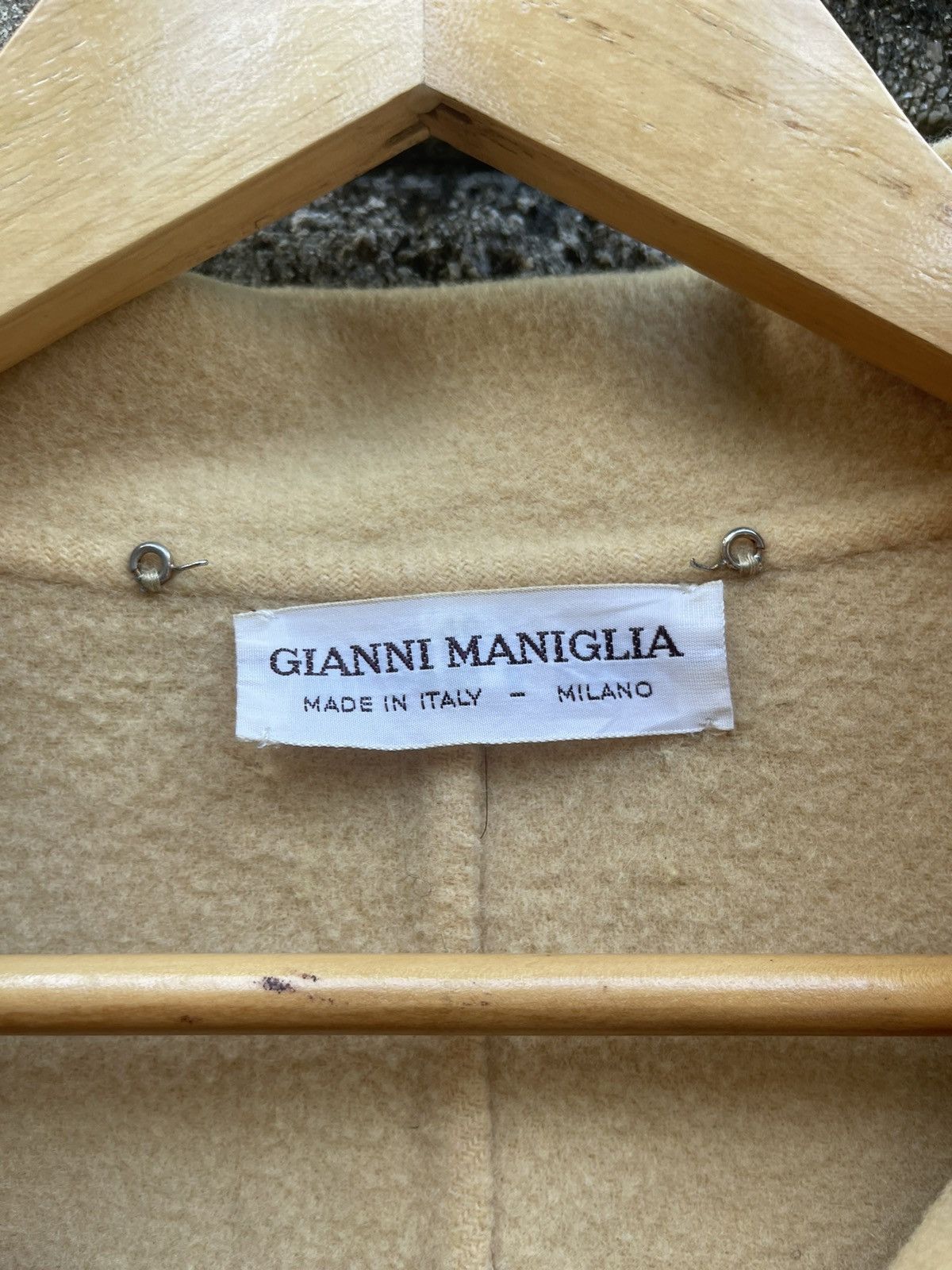 GIANNI MANIGLIA WOOL LONG COAT