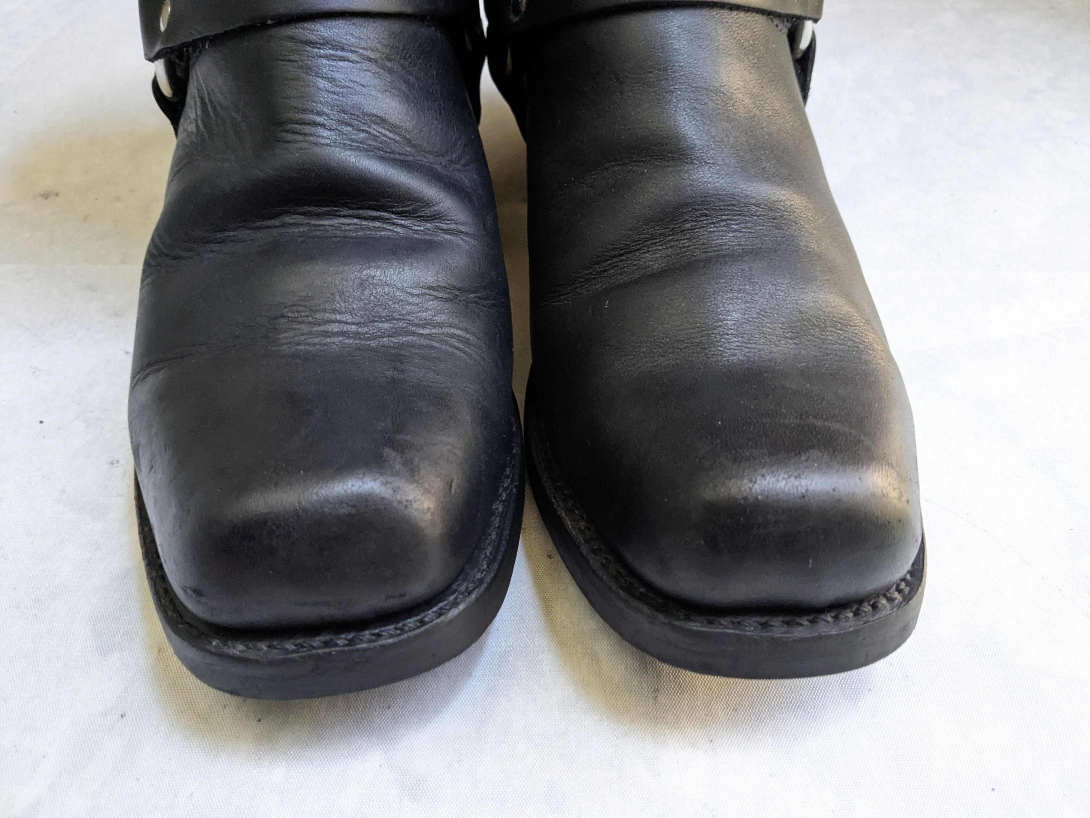 Frye Frye Harness Black Leather 10 M Strap Size US 10 / EU 43 - 3 Thumbnail