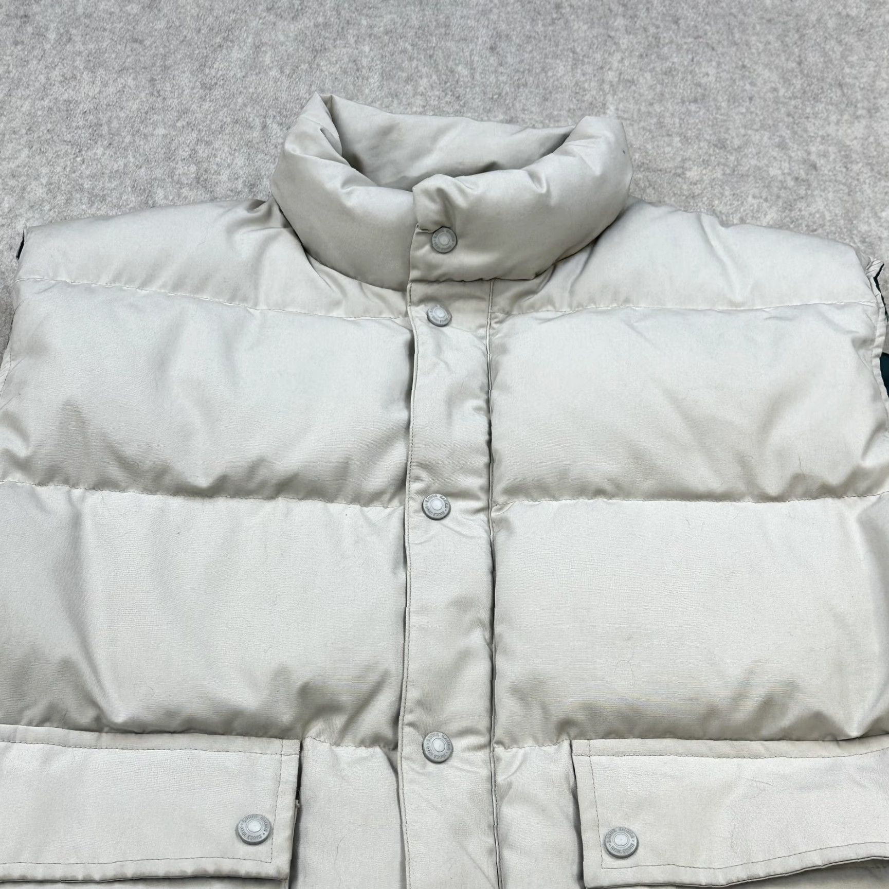 Eddie Bauer Eddie Bauer Vest Mens XL Gray Goose Down Puffer Quilted Insulated Snap Pockets Size US XL / EU 56 / 4 - 2 Thumbnail