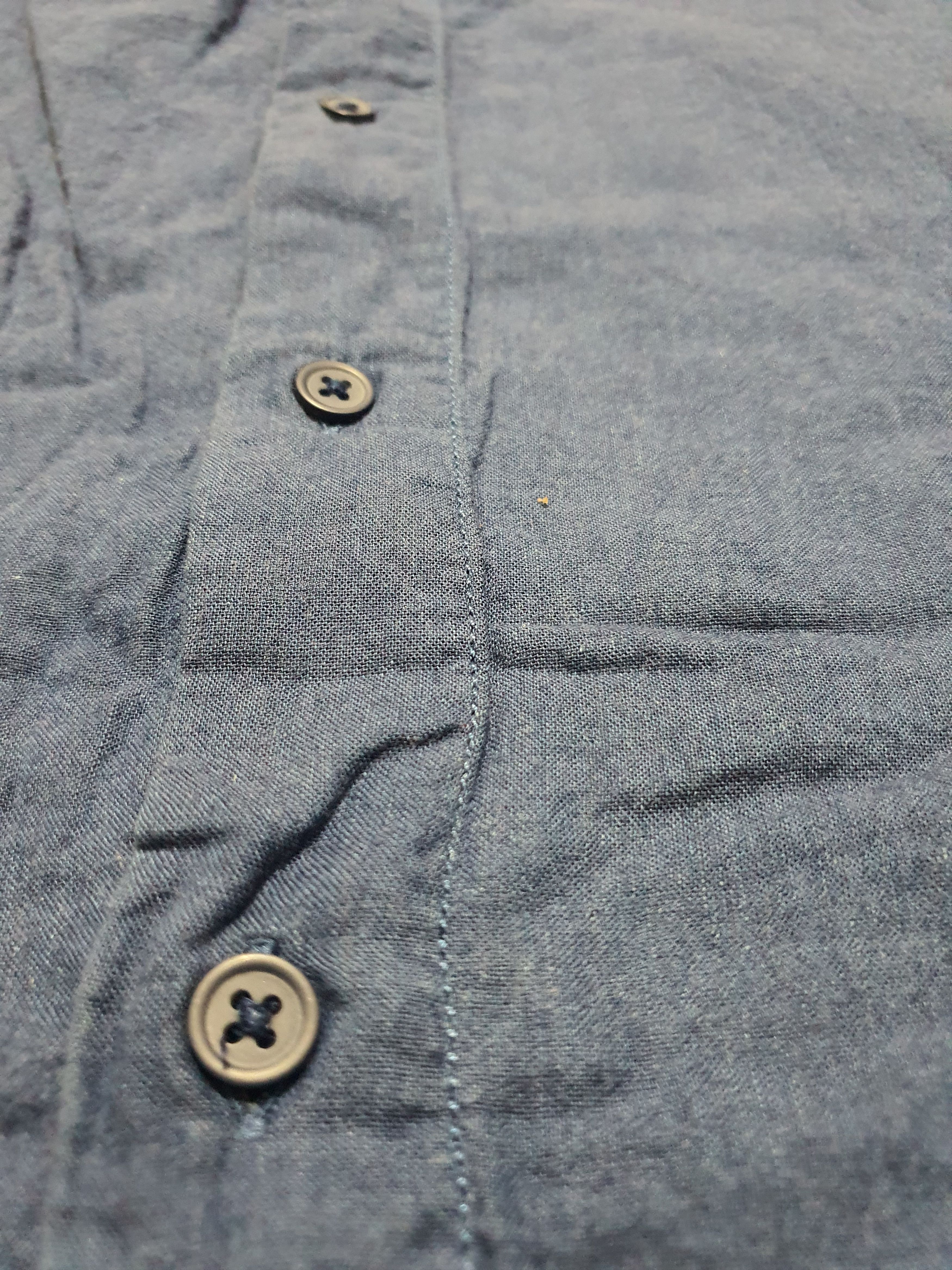 Designer × Japanese Brand × Muji MUJI 20/27 COMFORT MATERIAL BLUE SHIRT Size US S / EU 44-46 / 1 - 7 Thumbnail
