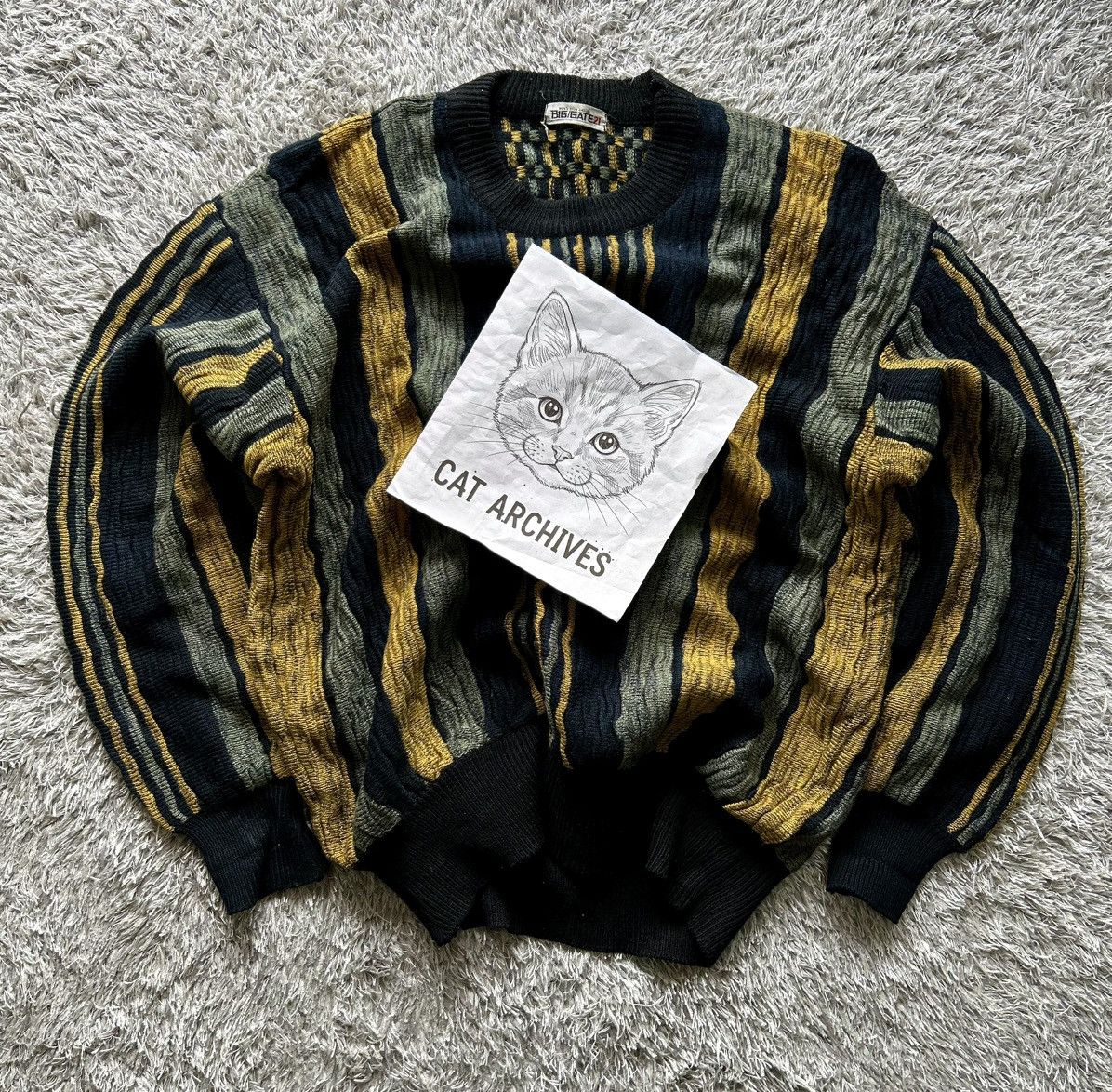 Coogi CRAZY COOGI STYLE BIG GATE CABLE KNIT Size US L / EU 52-54 / 3 - 6 Thumbnail