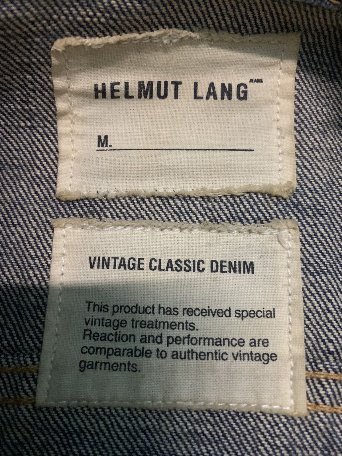 Helmut Lang 💥Vtg90s Helmut Lang Classic Denim Jacket Size M / US 6-8 / IT 42-44 - 6 Thumbnail