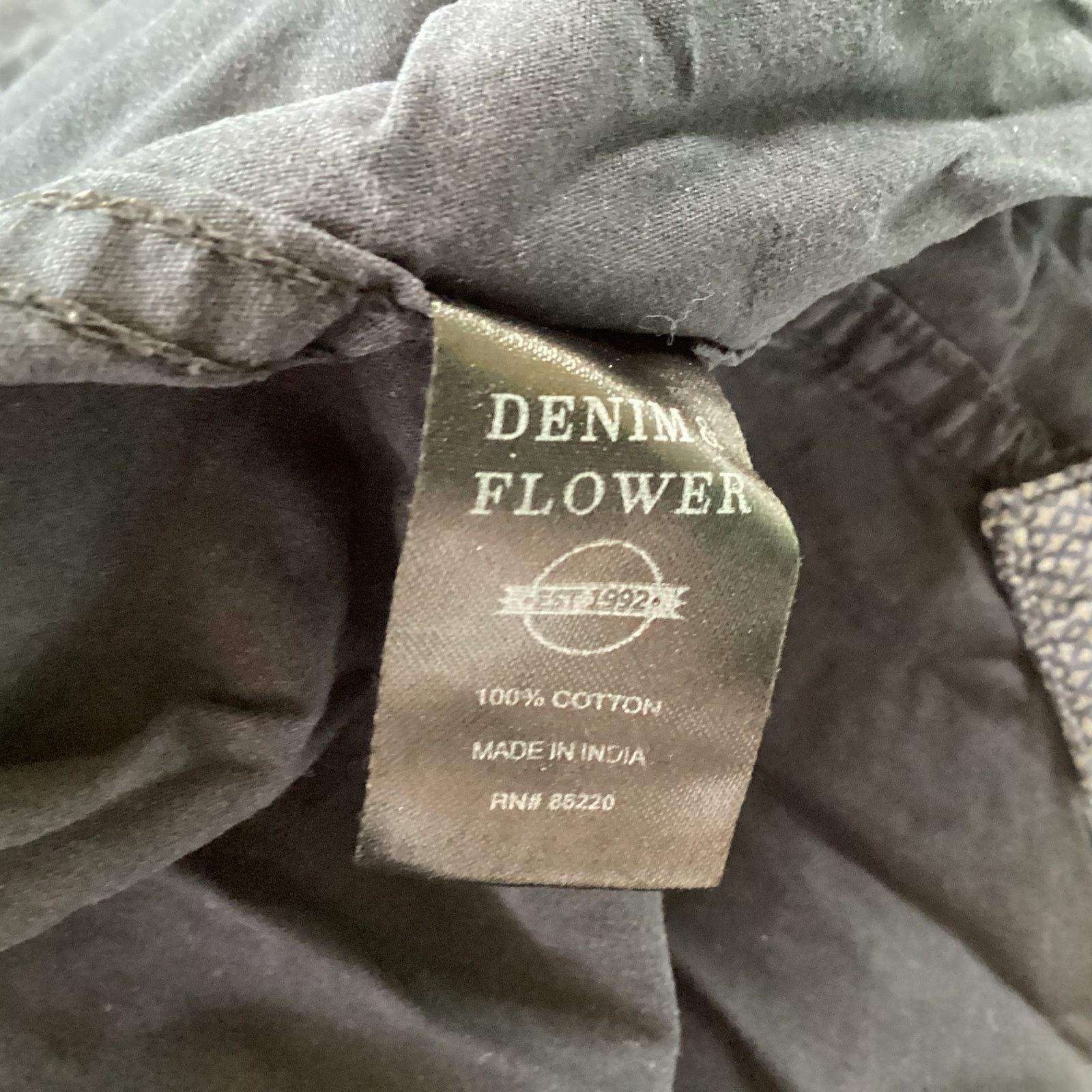 Other Denim& Flower Short Sleeve Button Down Size US L / EU 52-54 / 3 - 5 Thumbnail