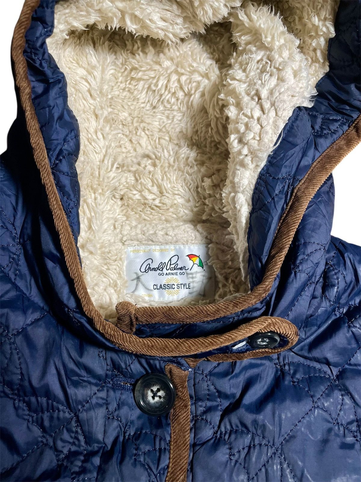 Japanese Brand × Vintage Arnold Palmer Umbrella Quilted Jacket Vintage Size US S / EU 44-46 / 1 - 3 Thumbnail