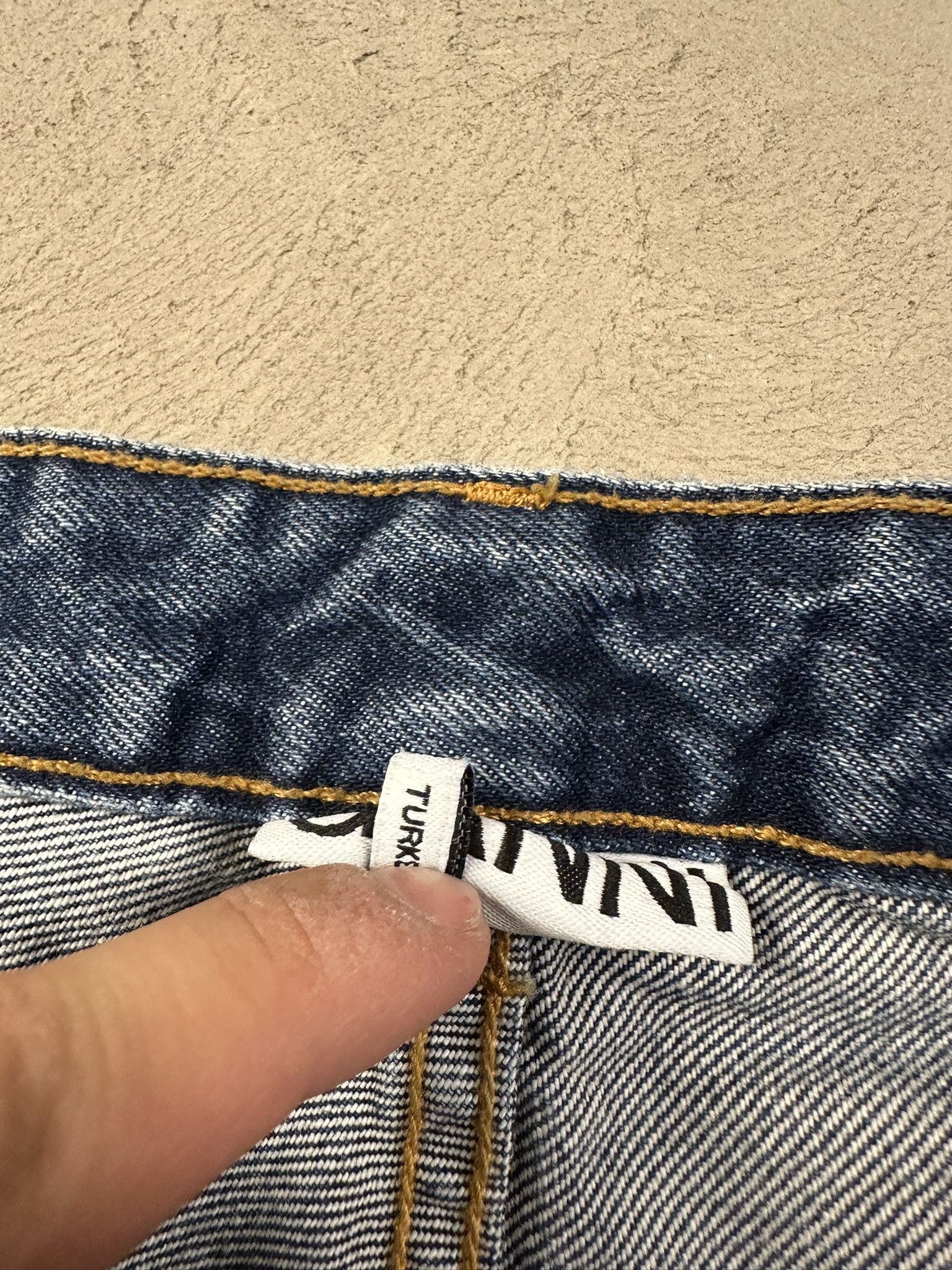 Other Ganni Oversized Denim Faded Pants Size US 31 - 8 Thumbnail