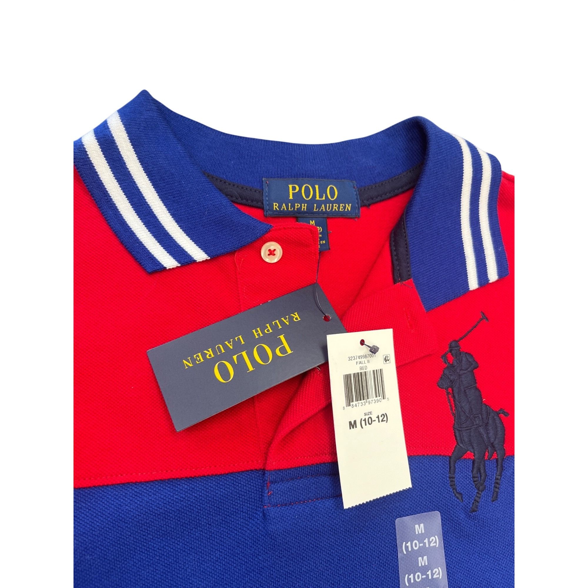 Polo Ralph Lauren Polo Ralph Lauren mens red blue polo shirt sz M SKU 10-038 Size US M / EU 48-50 / 2 - 4 Thumbnail