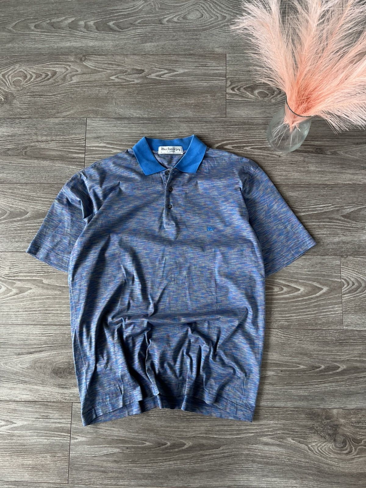 Burberry × Vintage Vintage Burberrys of London Straight Multicolour Polo Size US L / EU 52-54 / 3 - 6 Thumbnail