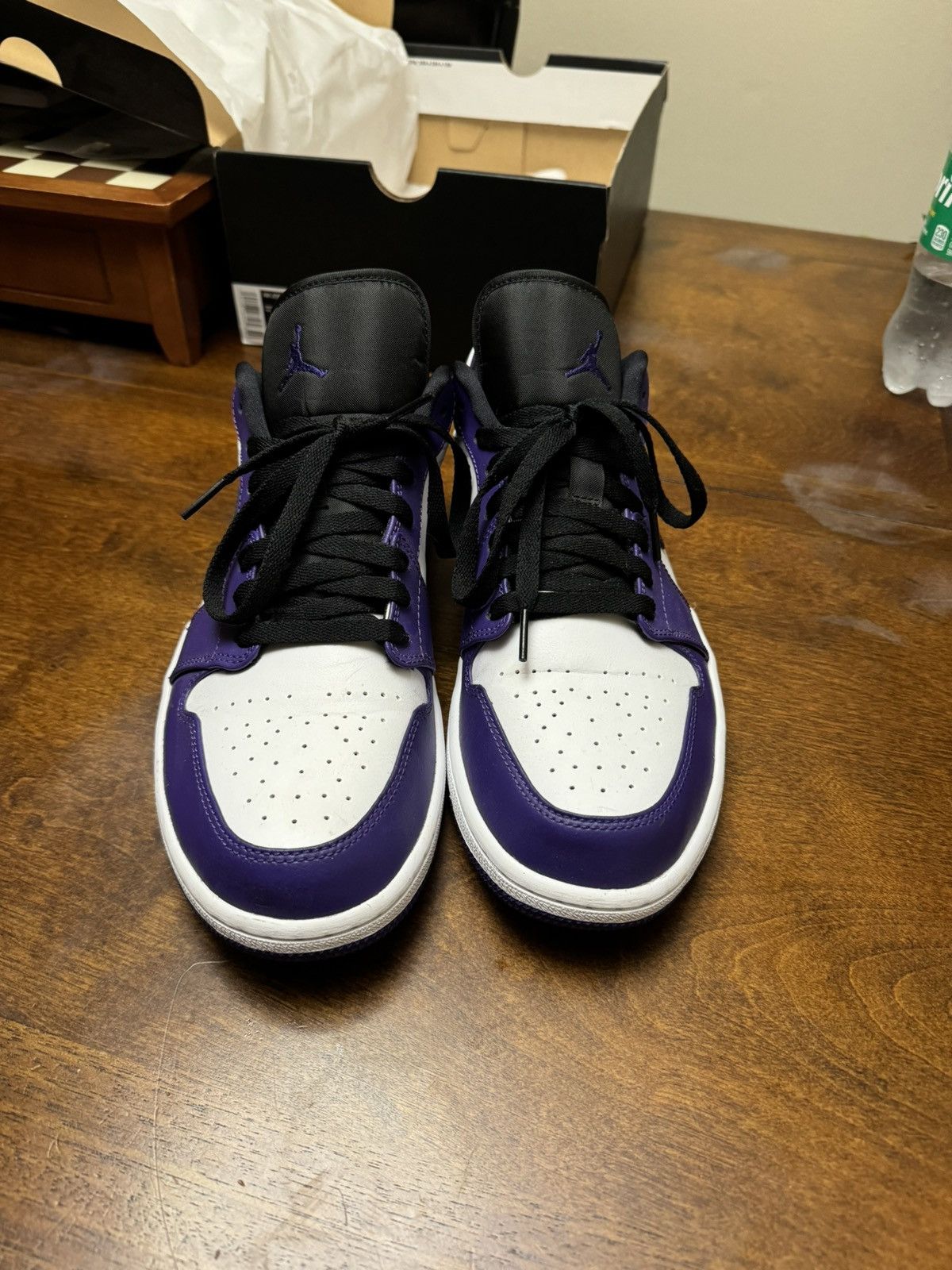 Jordan Brand × Nike Jordan 1 Low Court Purple Size US 12 / EU 45 - 3 Thumbnail