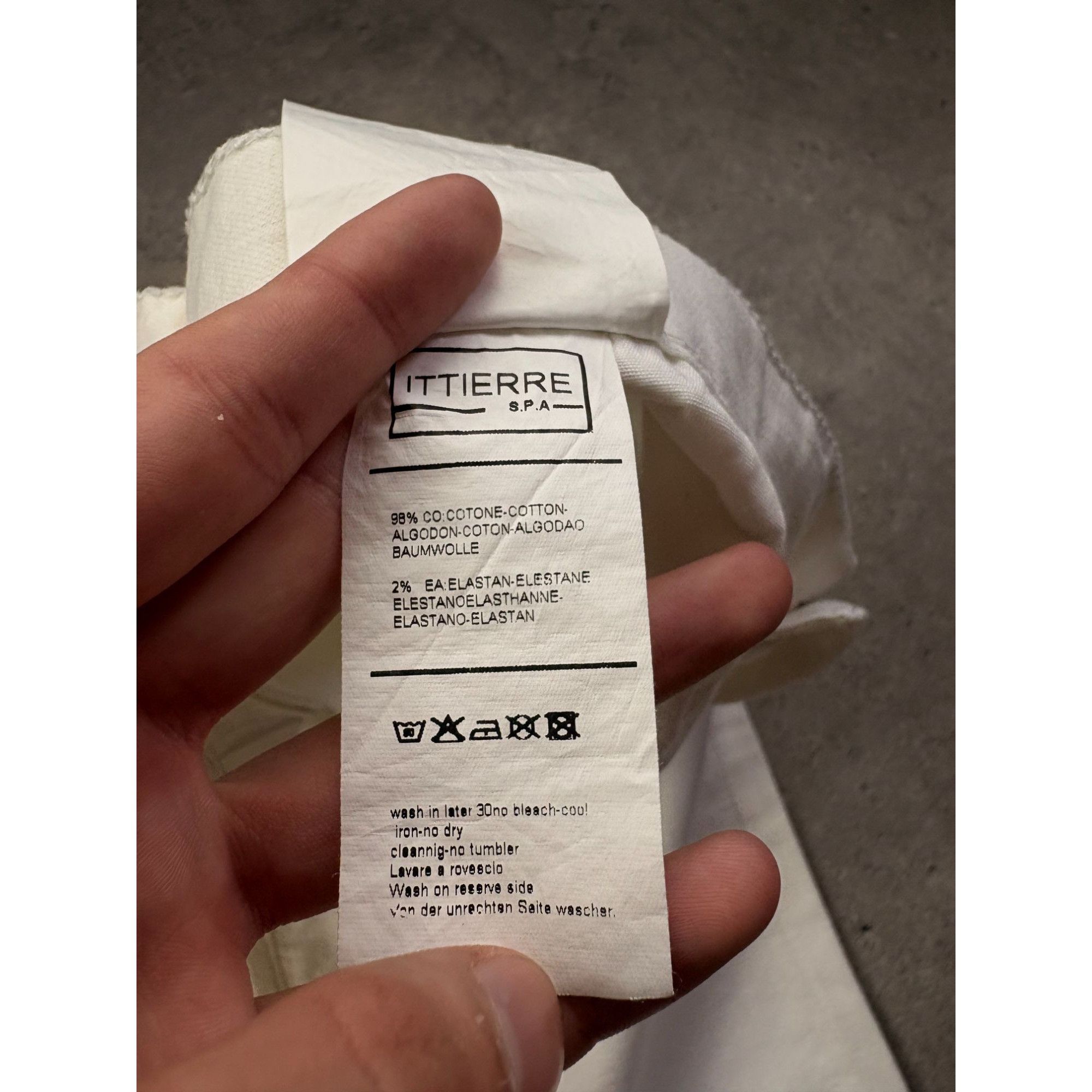 Armani Exchange ARMANI JEANS Indigo 003 Series | White | Size IT 38 (W32-34) Size US 34 / EU 50 - 6 Thumbnail