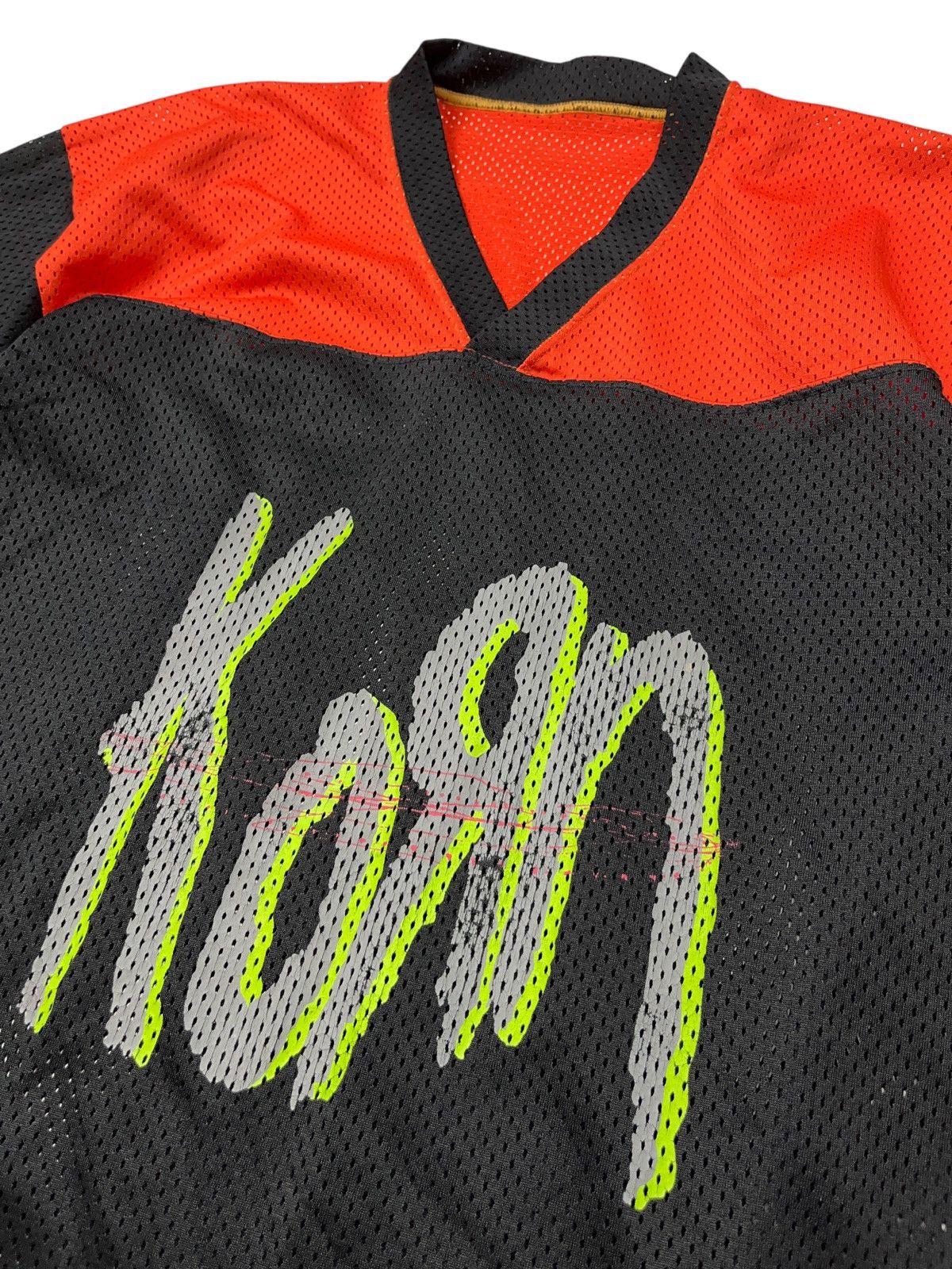 Band Tees Vintage 90s Korn Self Titled Album Football Jersey Slipknot Size US XL / EU 56 / 4 - 4 Thumbnail
