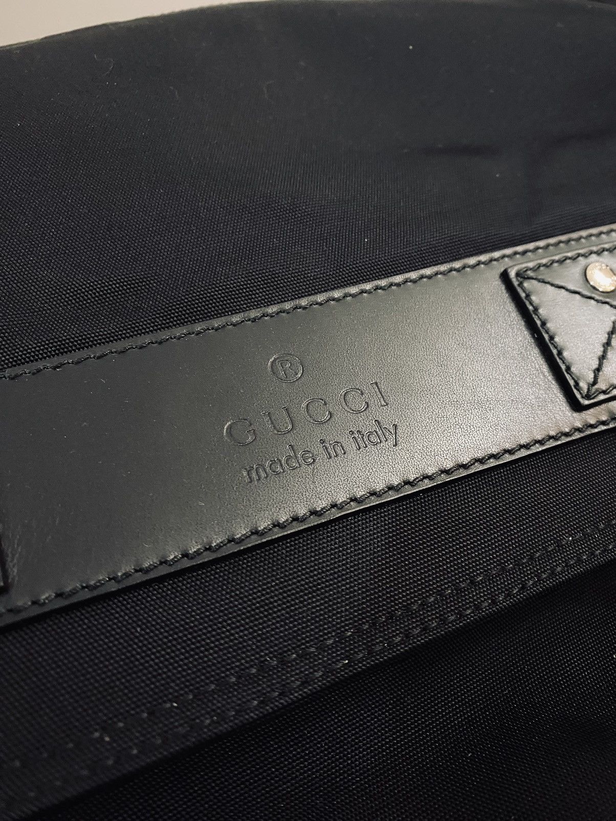 Gucci Gucci 🇮🇹 Nero ballistic nylon messenger bag unisex NEW Size ONE SIZE - 7 Thumbnail