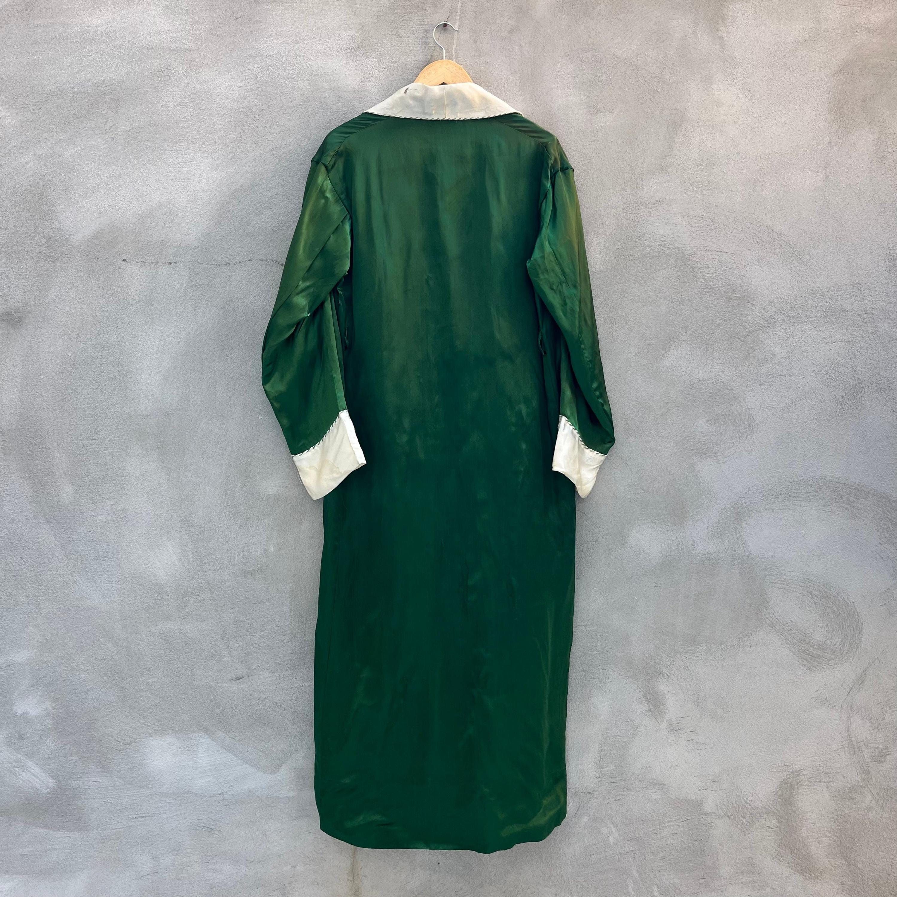 Vintage 50's Vintage Satin Souvenir Dragon Embroidered Robe Size US L / EU 52-54 / 3 - 2 Thumbnail