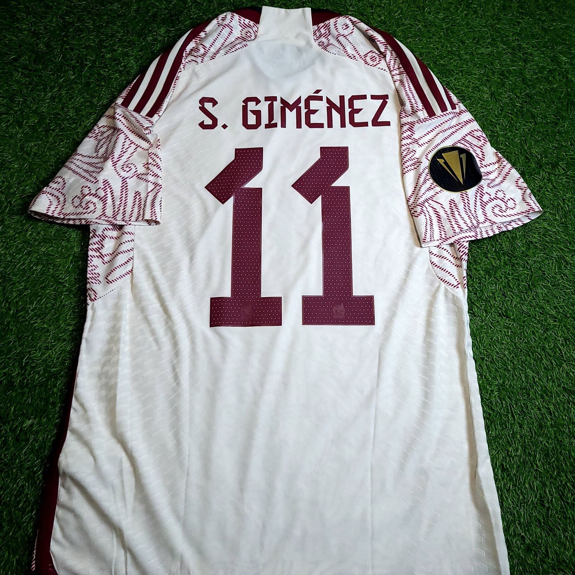 Adidas Gimenez Mexico 2022 2023 Player Issue Away Soccer Jersey L Size US L / EU 52-54 / 3 - 1 Thumbnail