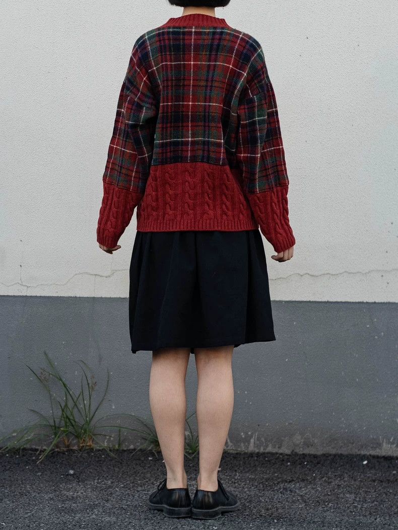 Kenzo KENZO Red checkered knit sweater Size M / US 6-8 / IT 42-44 - 4 Thumbnail