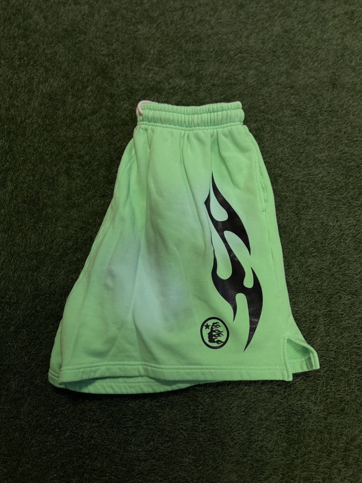 HELLSTAR Hellstar Flame Shorts Green Size XXL (Brand New) | Grailed