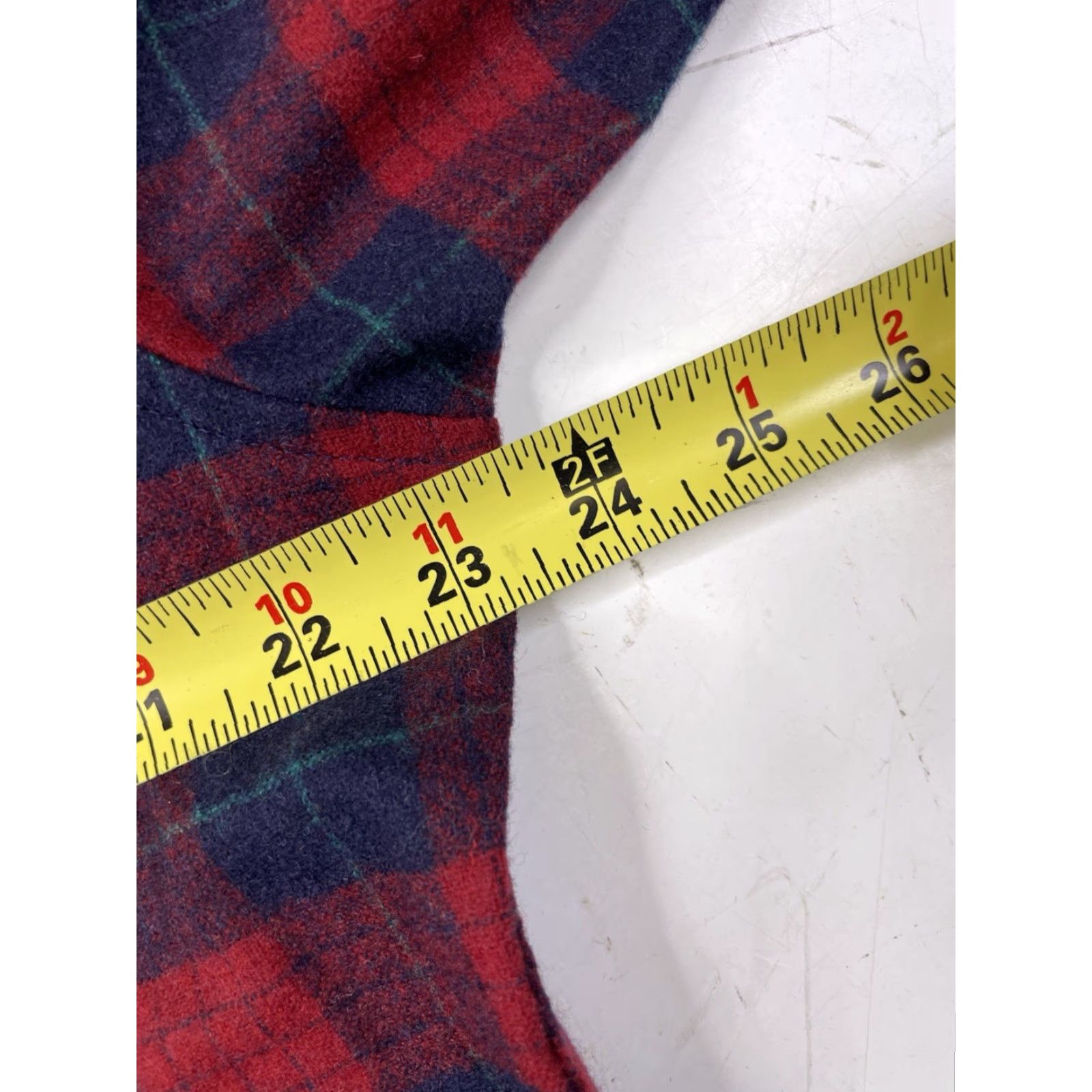 Pendleton VINTAGE Pendleton USA Plaid Shirt Mens L Wool Button-Up Long Sleeve, Button-Down Collar, Regular Fit Size 42R - 7 Thumbnail