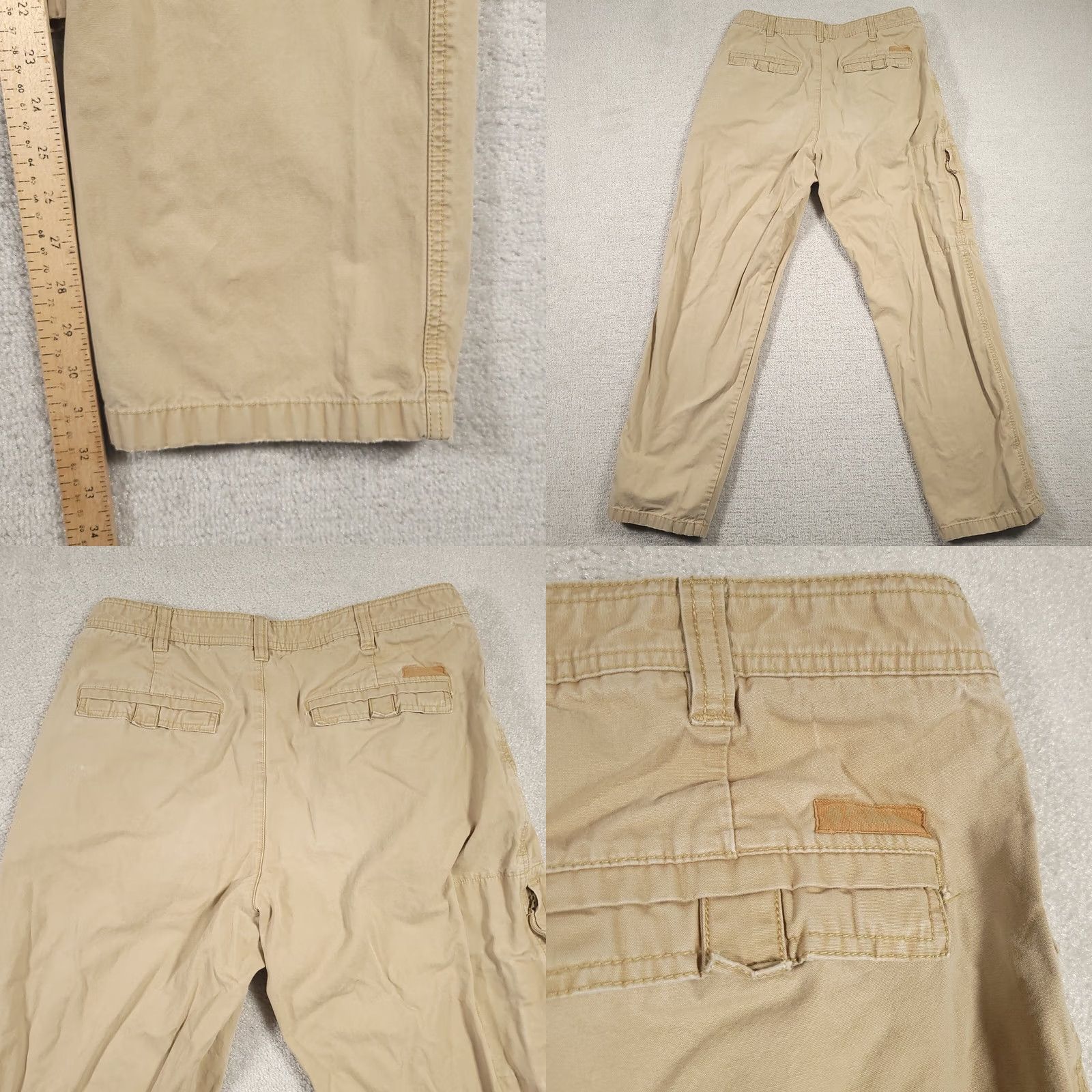 Vintage Columbia Khaki Tan Utility Pants Mens 36 Outdoors Straight Leg Hiking Zip Pocket Mens Regular Straight Belt Loops Beige Casual Workwear 90s Size US 36 / EU 52 - 8 Thumbnail
