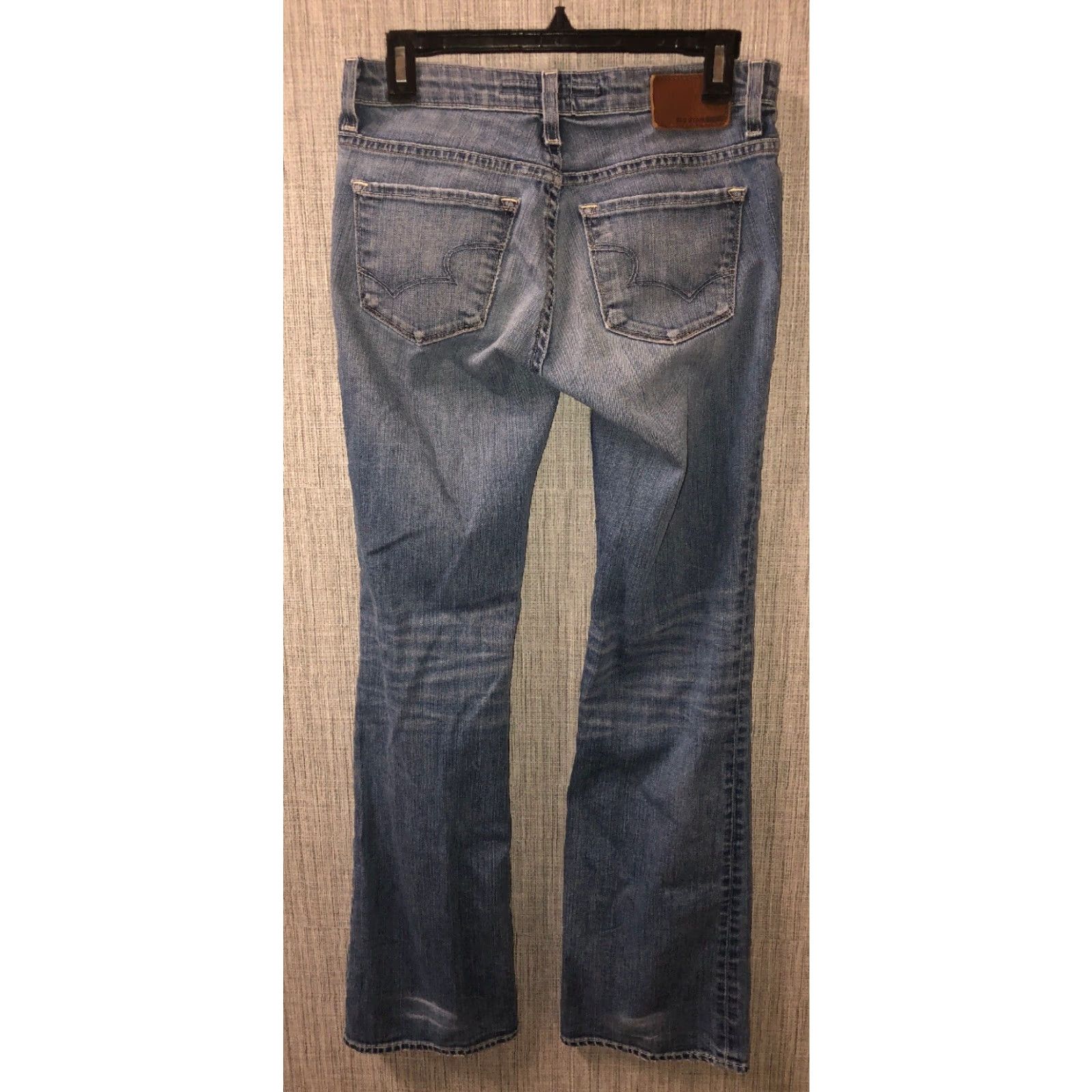 Vintage BIG STAR Jeans Bootcut Remy 1974 Mens Low Rise Blue 27L X 32 Sz(Size) Size US 27 - 2 Thumbnail
