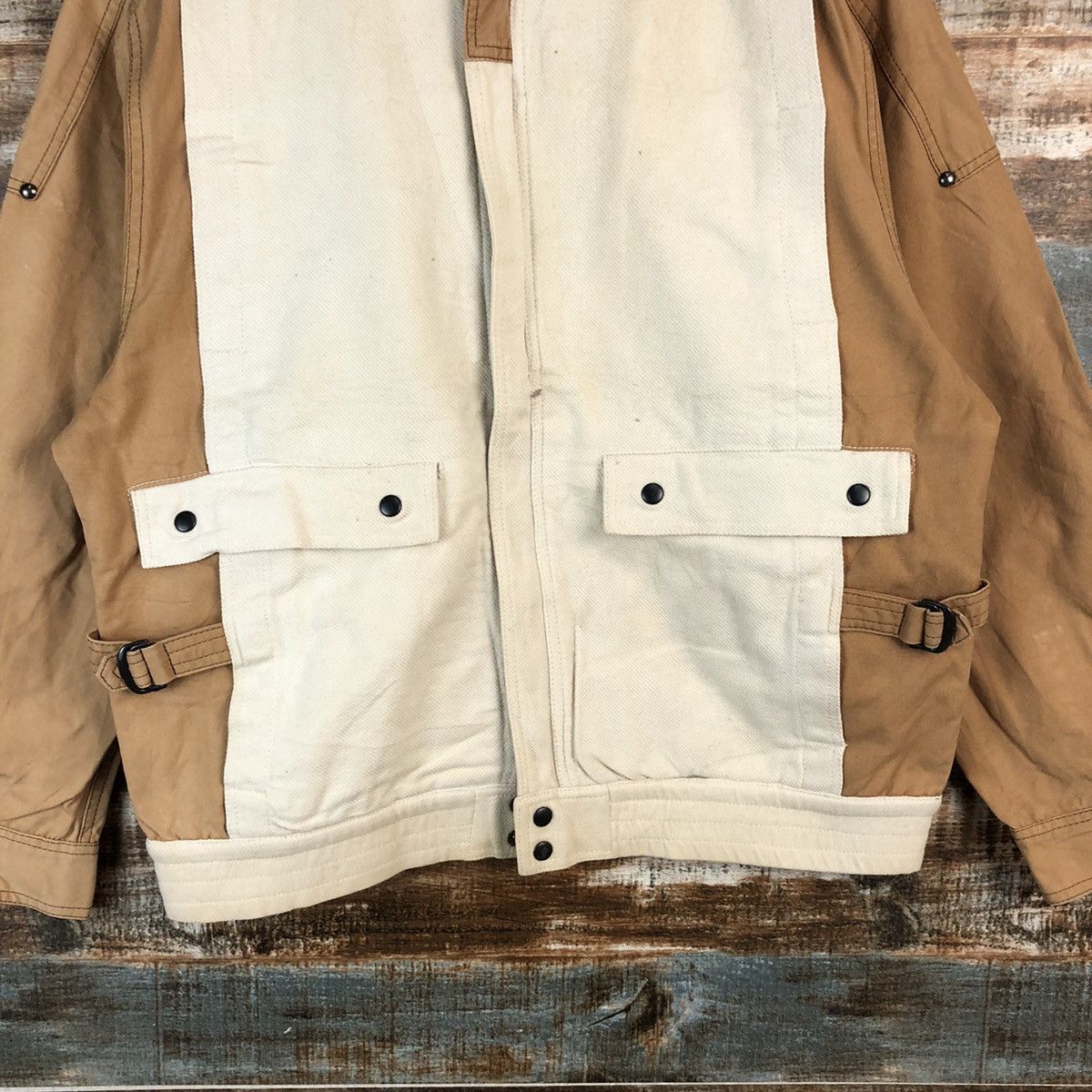 DC DC Brown vintage Bombers Jacket #A2200 Size US M / EU 48-50 / 2 - 6 Thumbnail