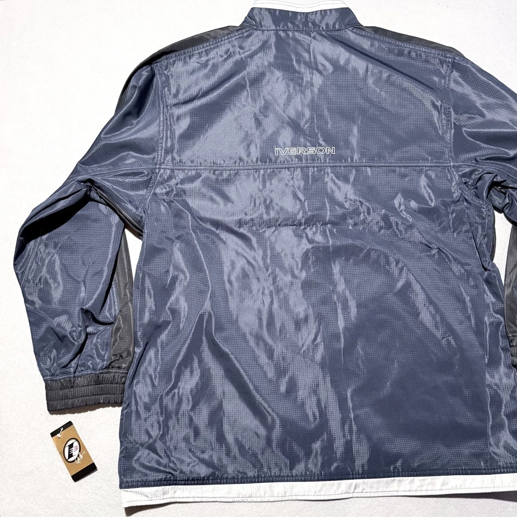 Reebok VTG Reebok Windbreaker Jacket Men Blue 2XL Limited Edition Iverson I3 NWT 90s Sports Vintage Size US XXL / EU 58 / 5 - 4 Thumbnail