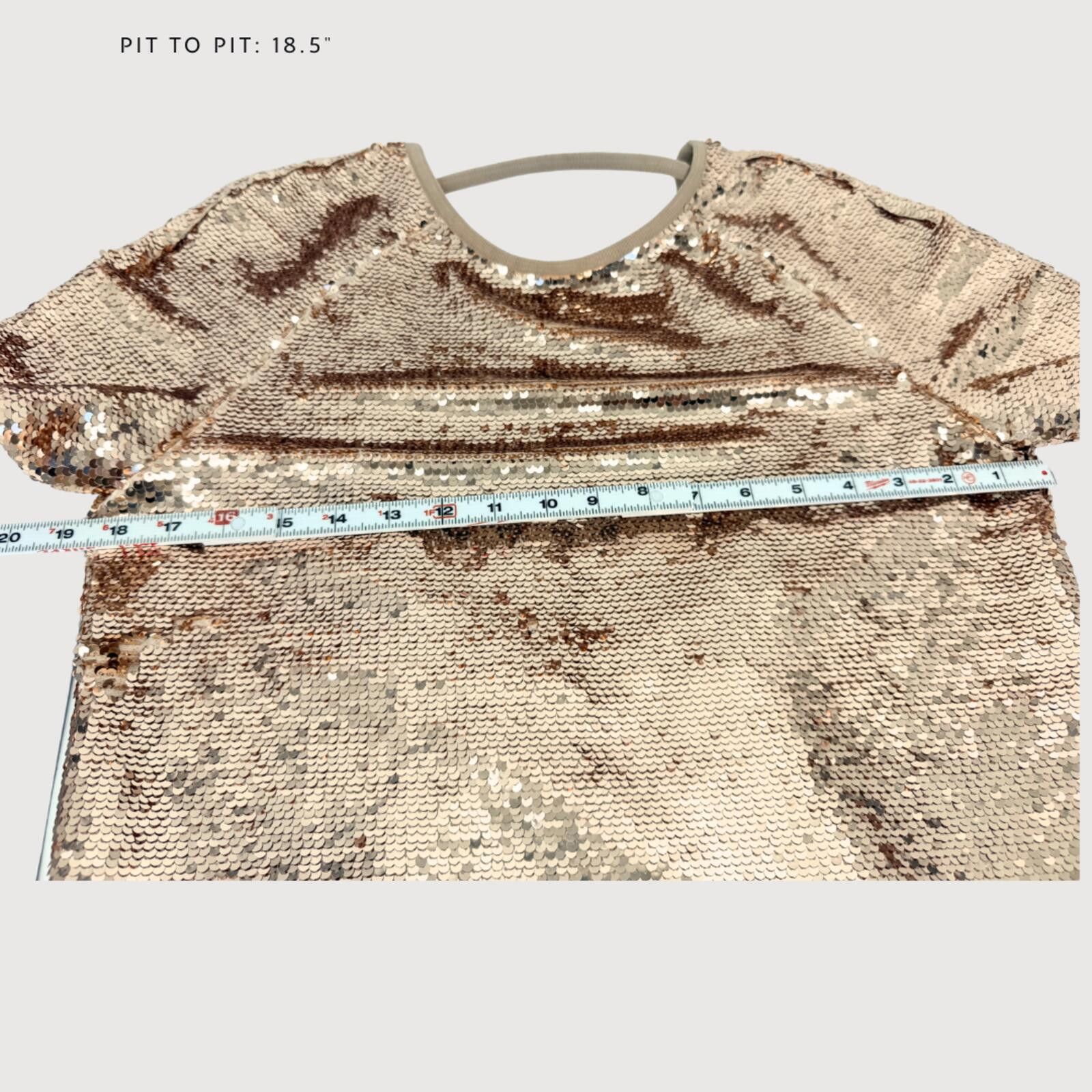 Other Sweaty Betty Disco Sequin Top Rose Gold XS Size XS / US 0-2 / IT 36-38 - 6 Thumbnail
