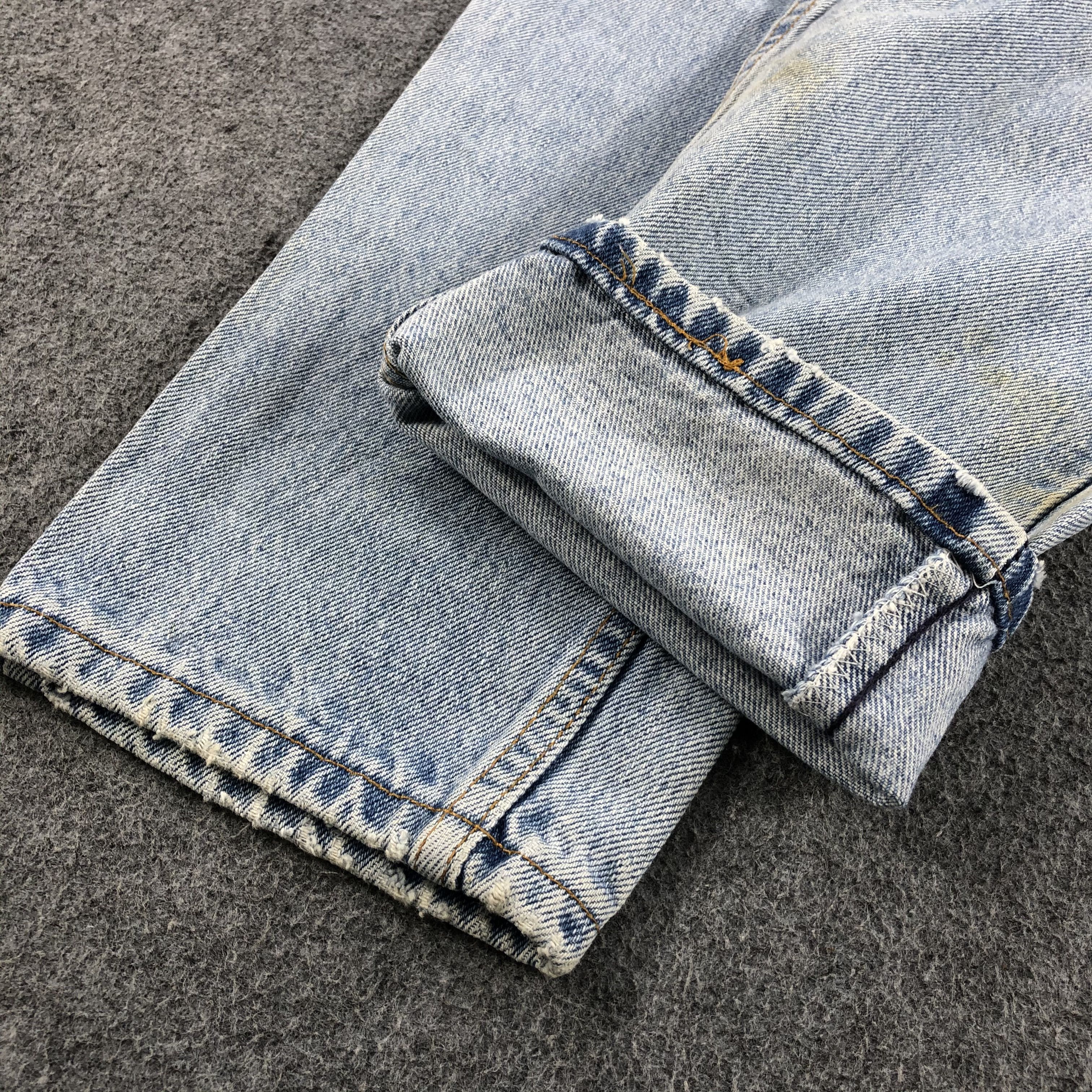 Levi's 90s Vintage Blue Wash Levis 550 Jeans-J1465 Size US 34 / EU 50 - 7 Thumbnail