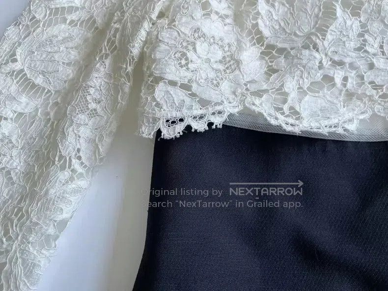 Valentino Valentino Black and white lace dress Size M / US 6-8 / IT 42-44 - 5 Thumbnail