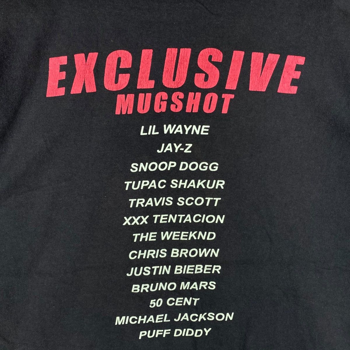 Rap Tees × Vintage CELEBRITY MUGSHOTS Rappers Exclusive Mugshot Graphic Tee Size US XL / EU 56 / 4 - 6 Thumbnail