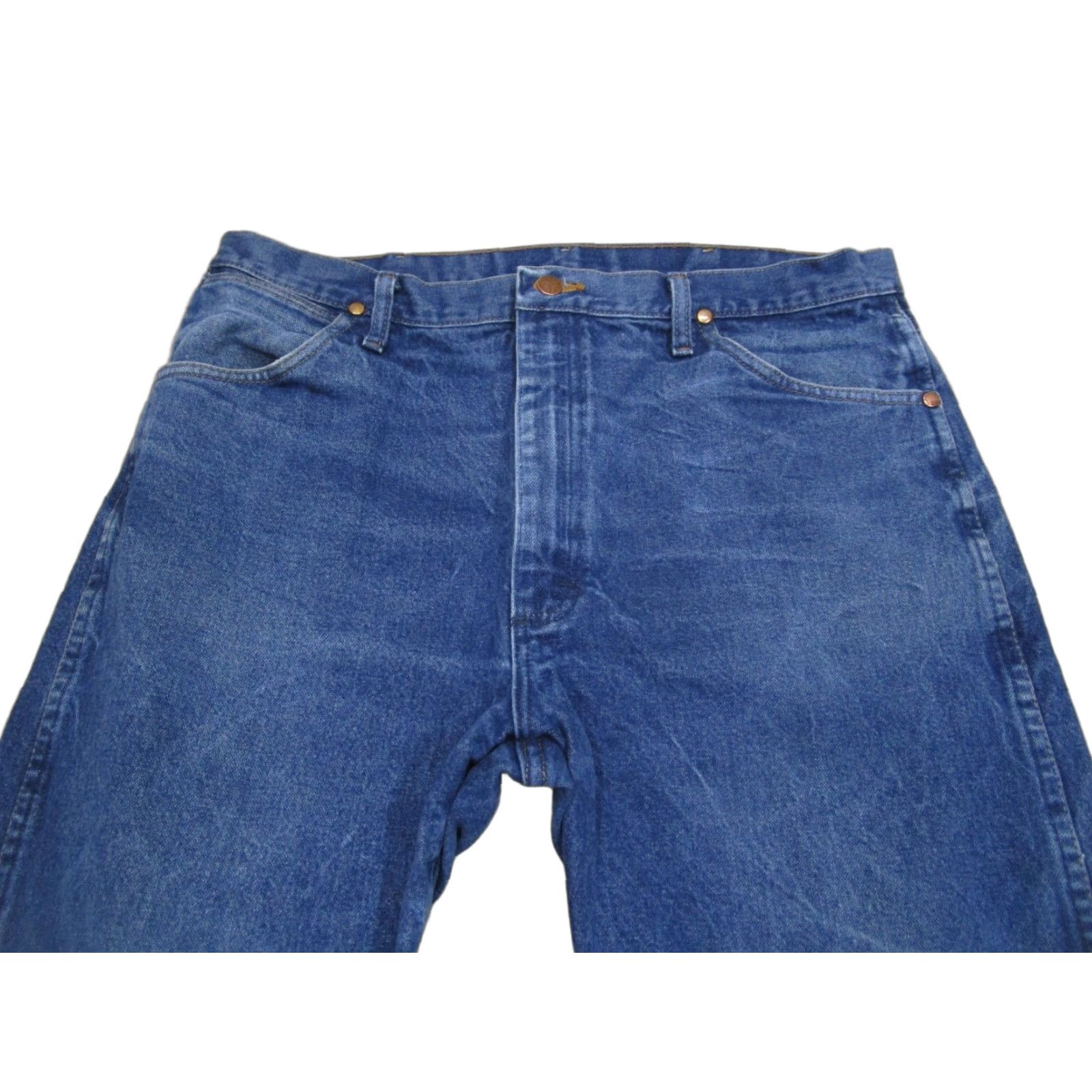 Wrangler Wrangler Jeans Men 38x30 Dark Wash Original Fit Cowboy Cut Jeans Casual 5-Pocket Denim Wrangler 13MWZ Mens Boots Size US 38 / EU 54 - 1 Thumbnail