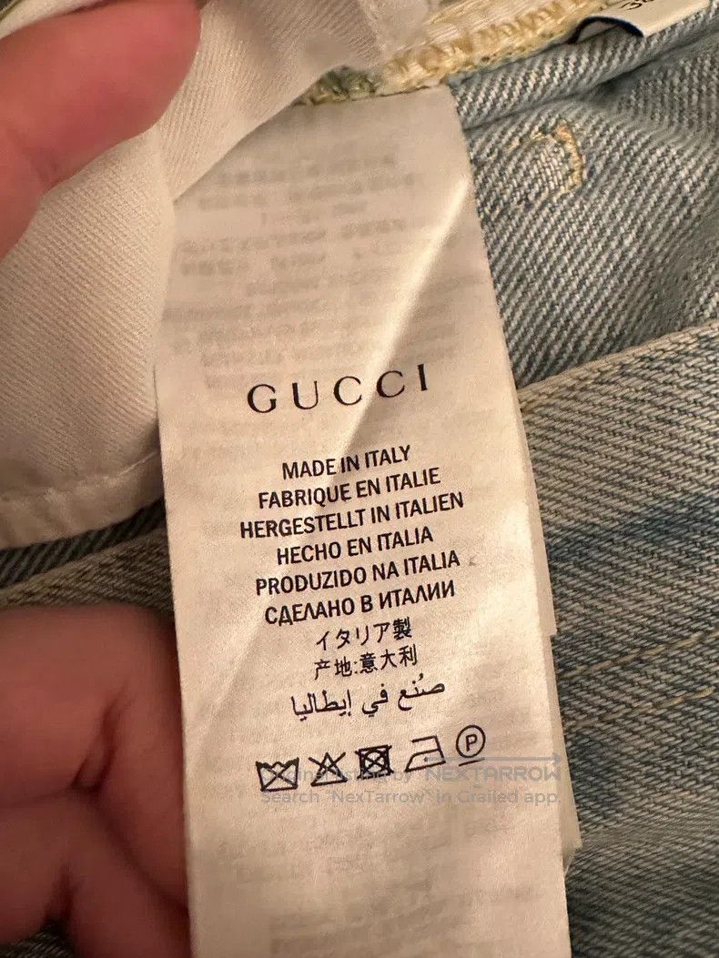 Gucci Gucci Heavy industry embroidered denim skirt Size 25" / US 0 / IT 36 - 5 Thumbnail